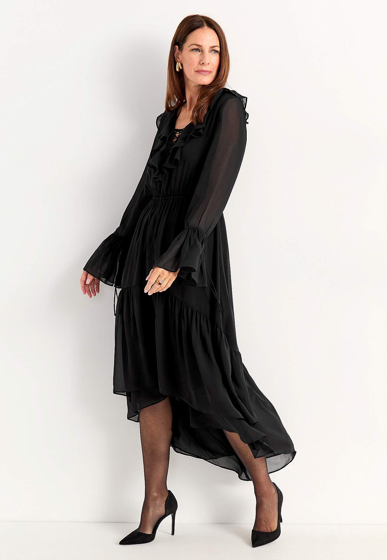 Partykleid aus Chiffon-Gewebe