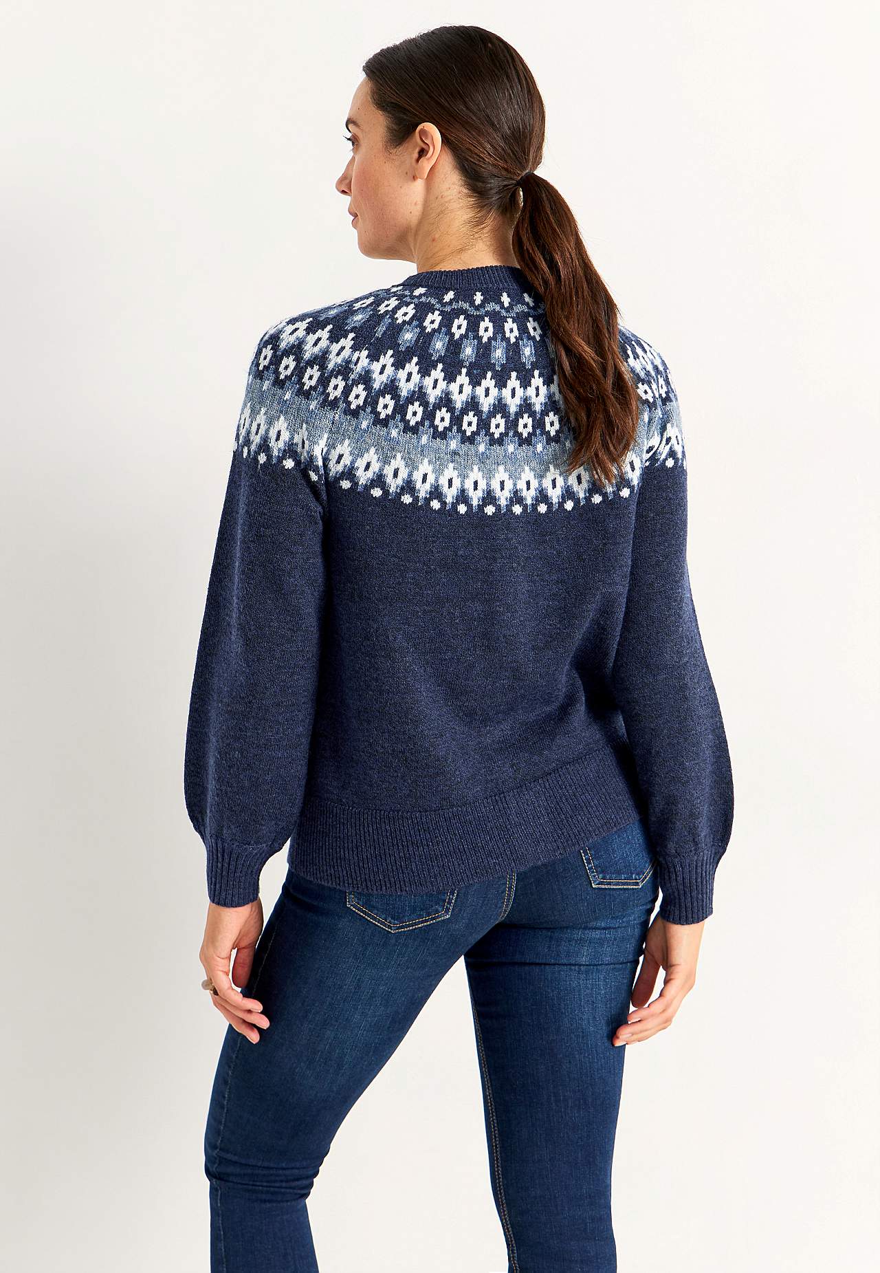 Jacquardgemusterter Cardigan