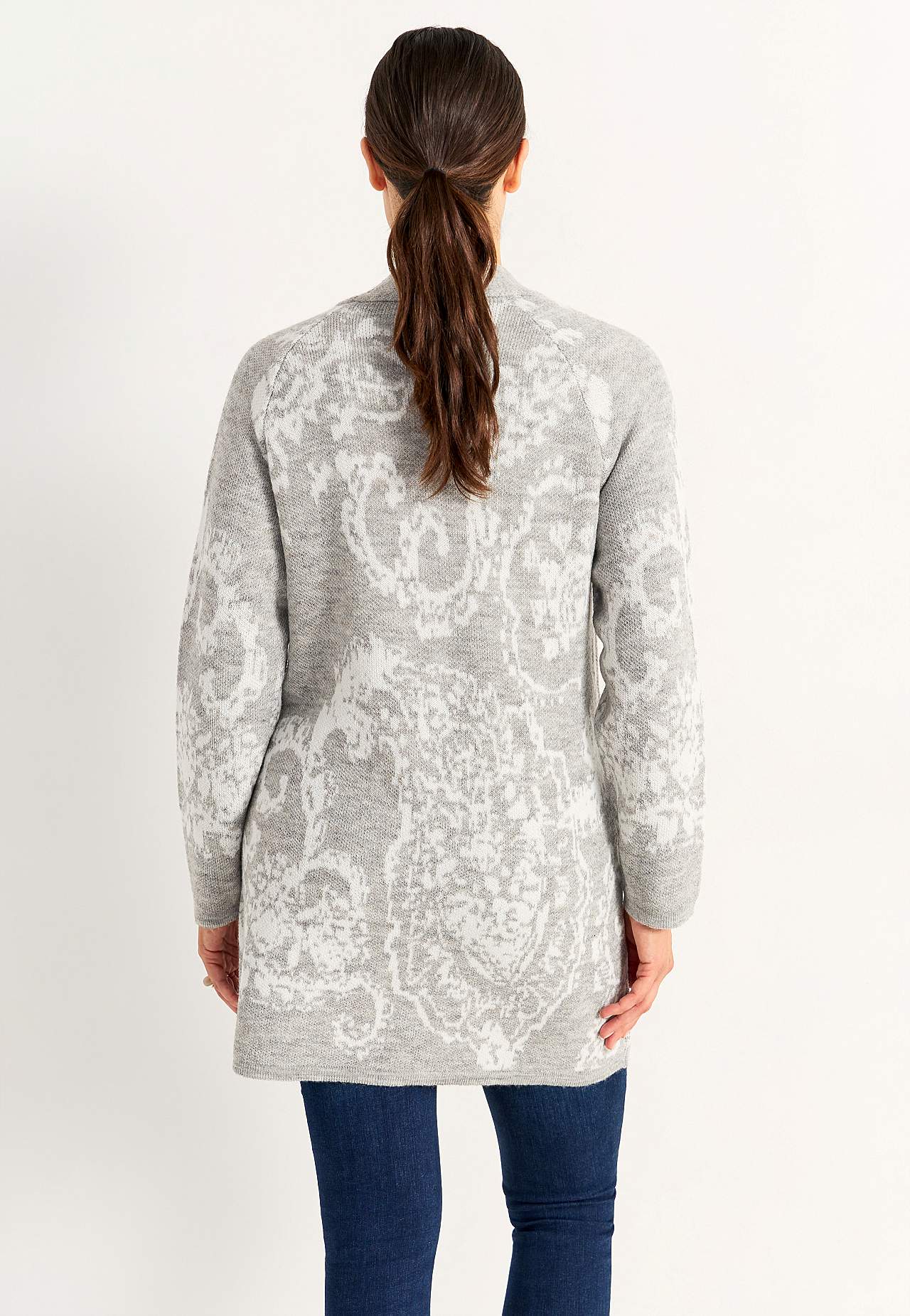 Cardigan mit einem Jacquard-Strick