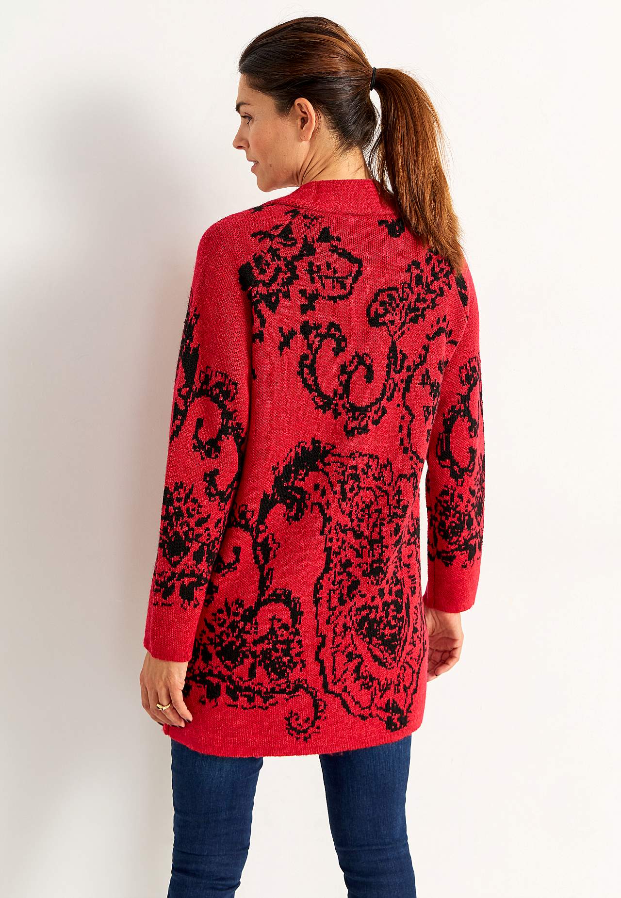Cardigan mit einem Jacquard-Strick