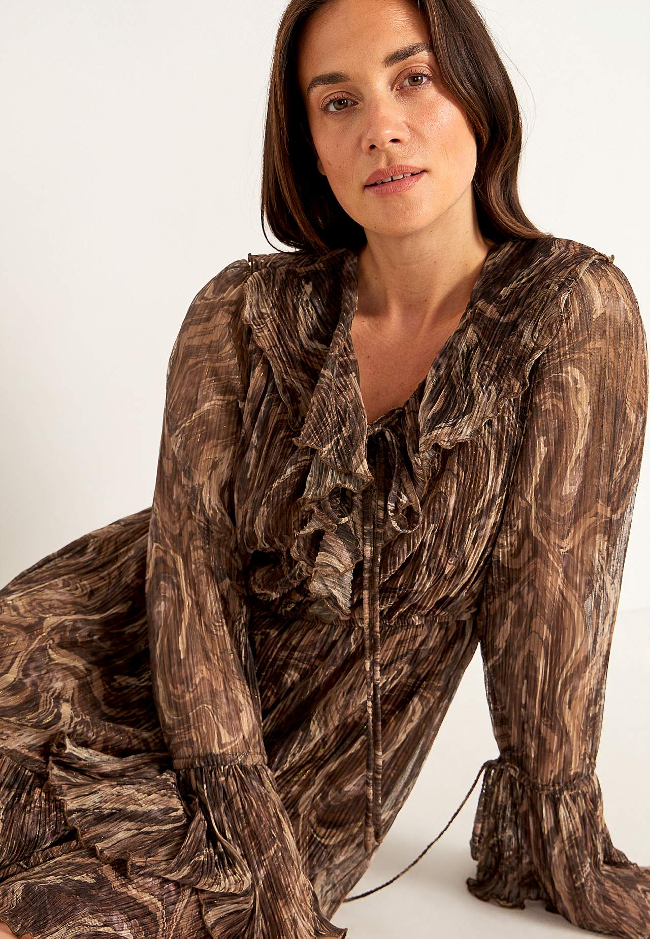 Gemustertes Partykleid