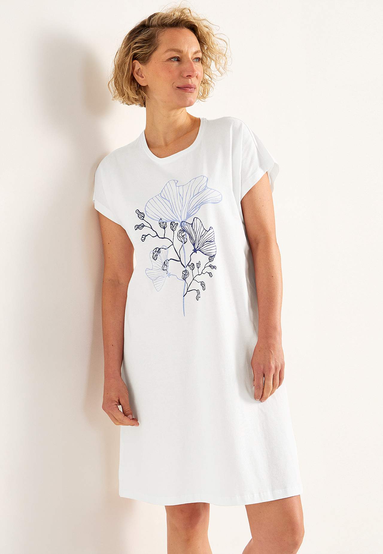 Kurzärmliges Nachtkleid
