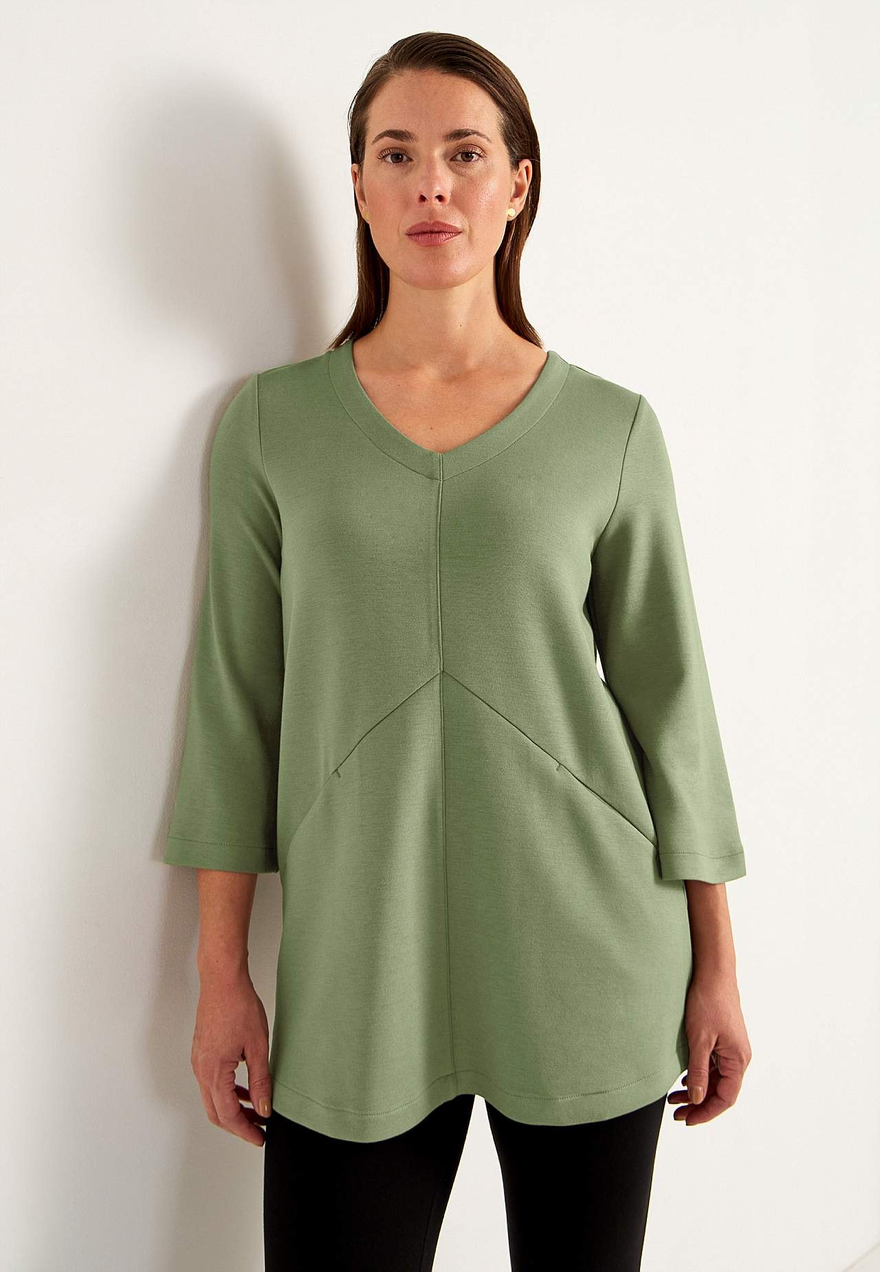 Super weiche Jersey-Tunika mit Taschen