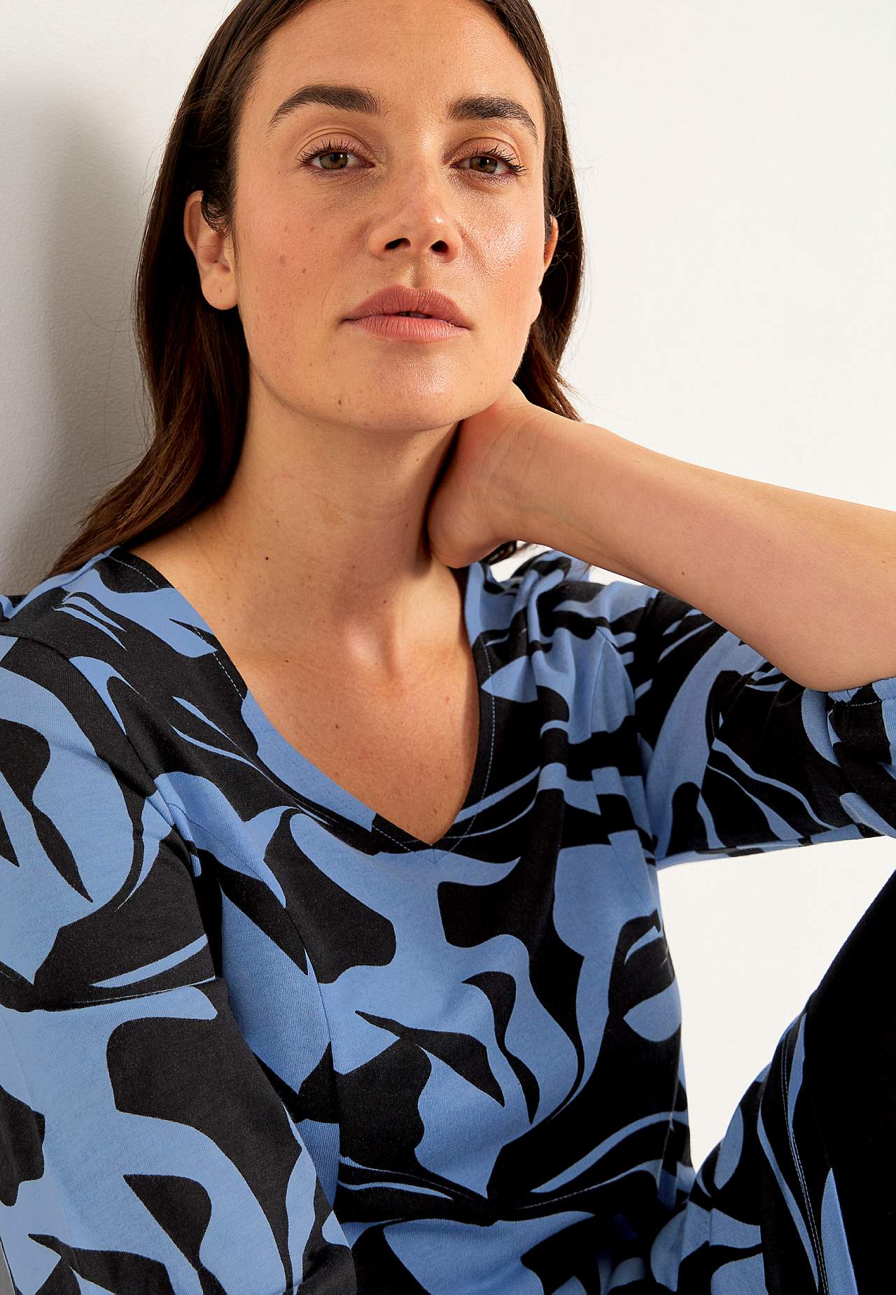 Jerseykleid mit Prinzess-Schnitt