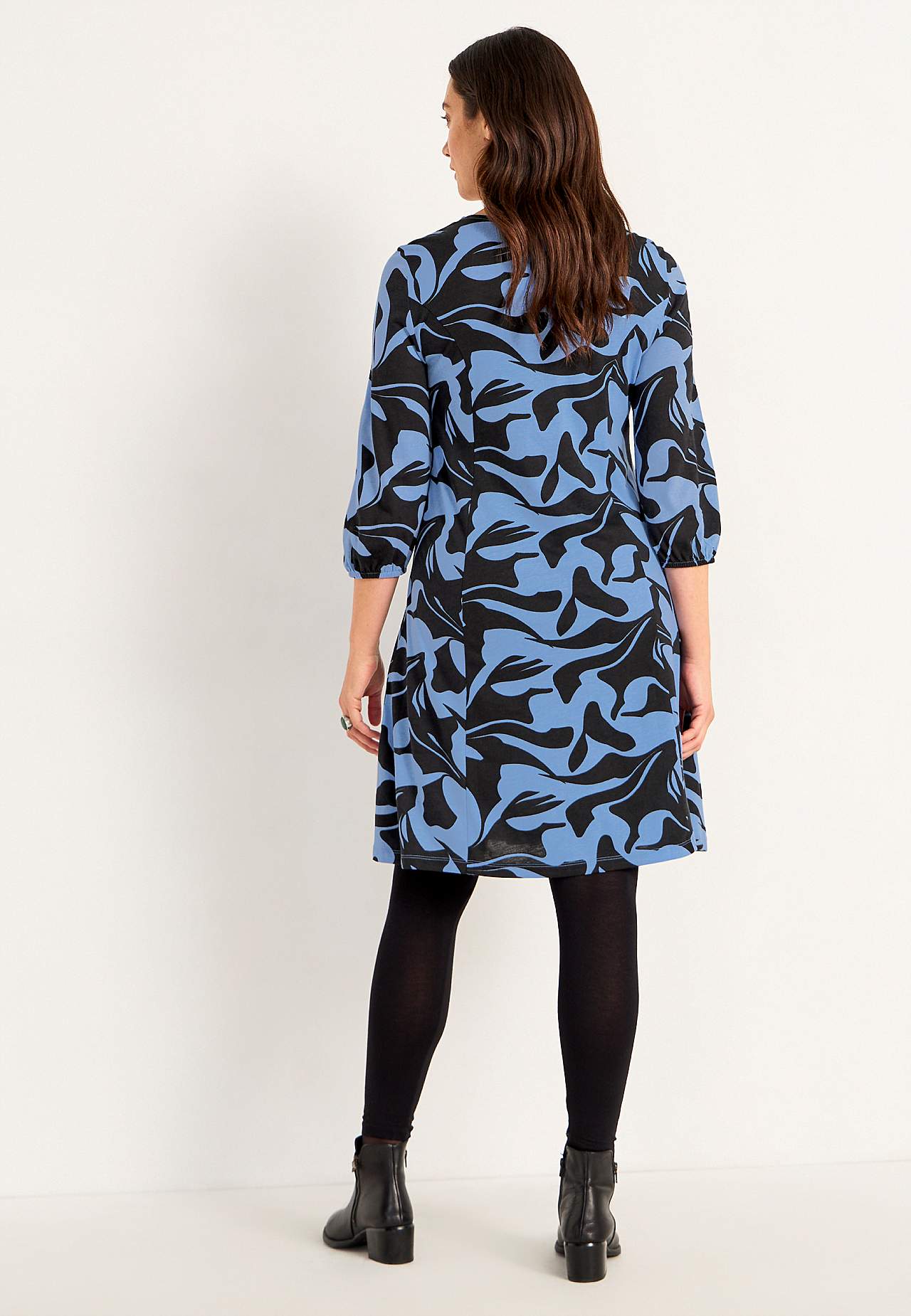 Jerseykleid mit Prinzess-Schnitt