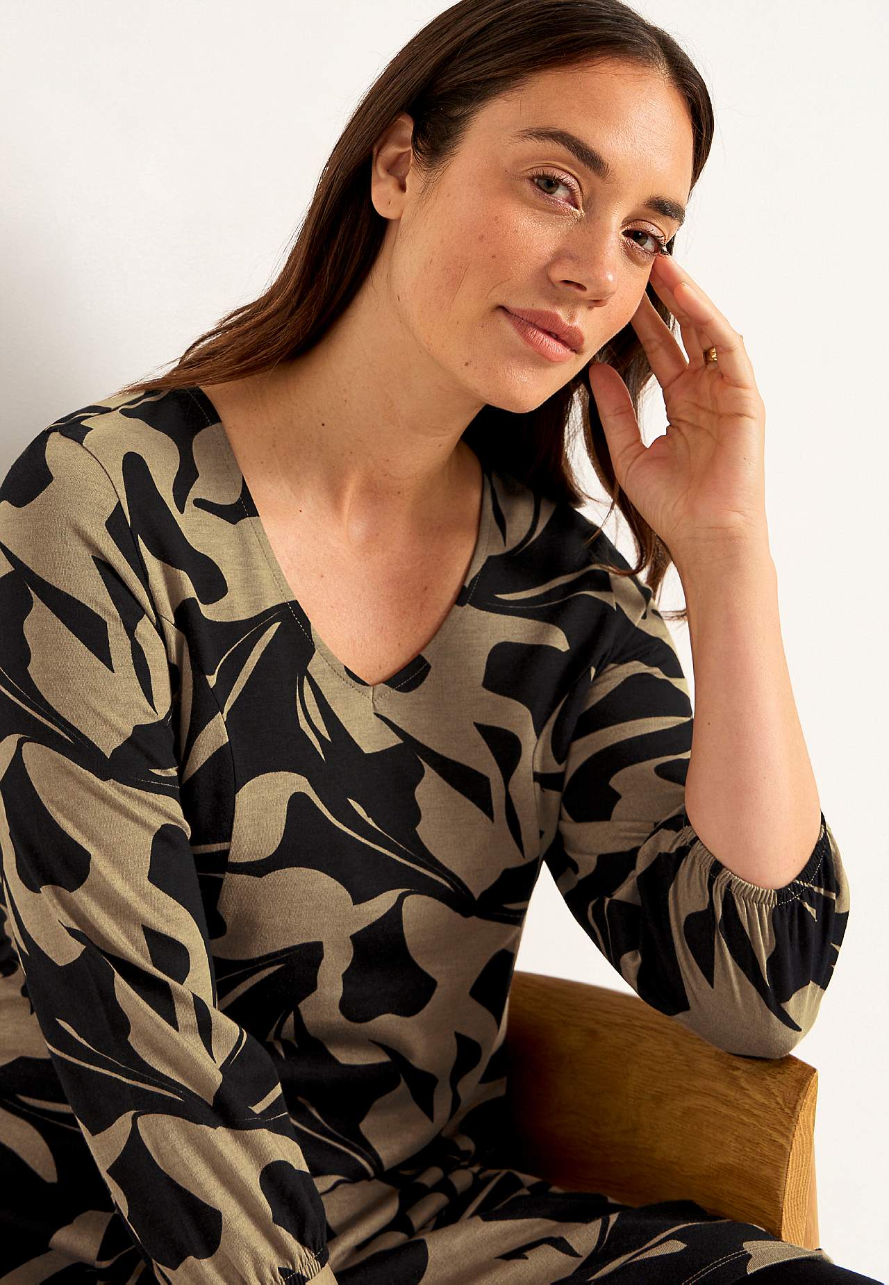 Jerseykleid mit Prinzess-Schnitt
