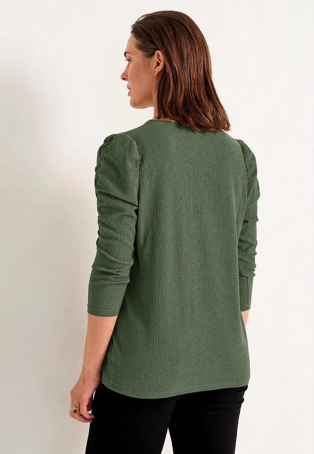 Jersey-Top mit Struktur