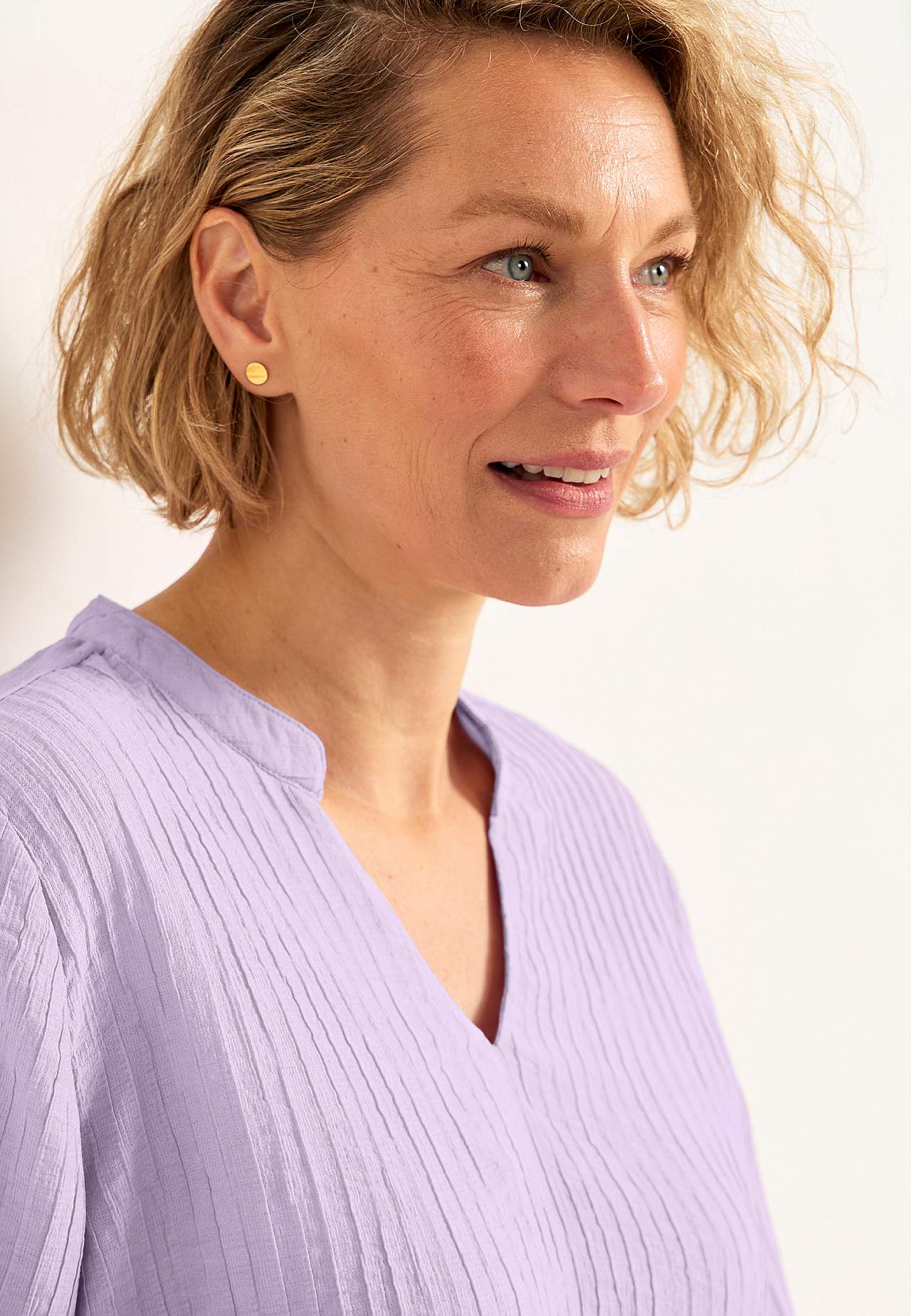 Gewebte Bluse mit Struktur