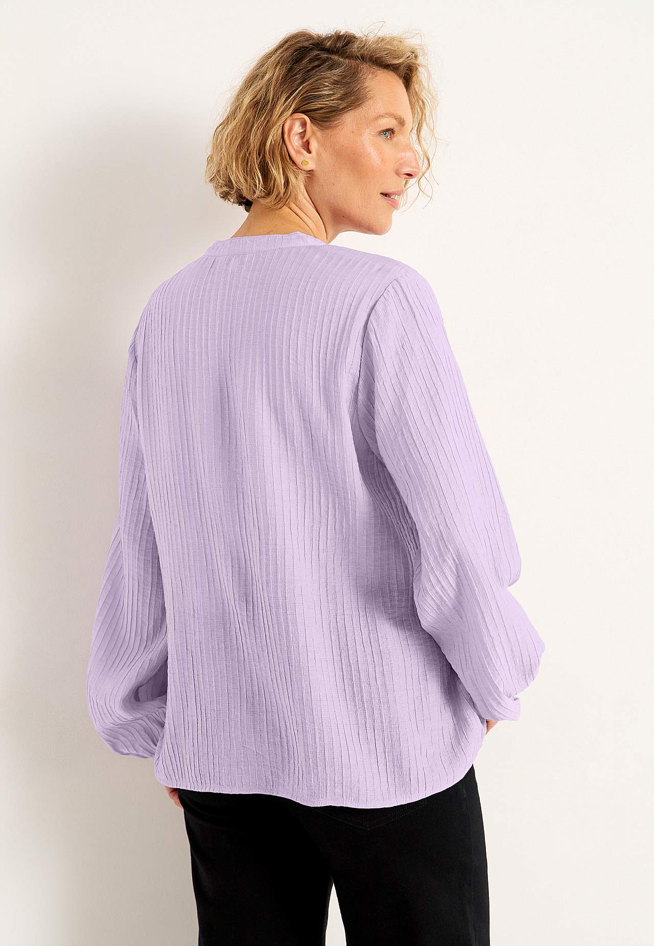 Gewebte Bluse mit Struktur