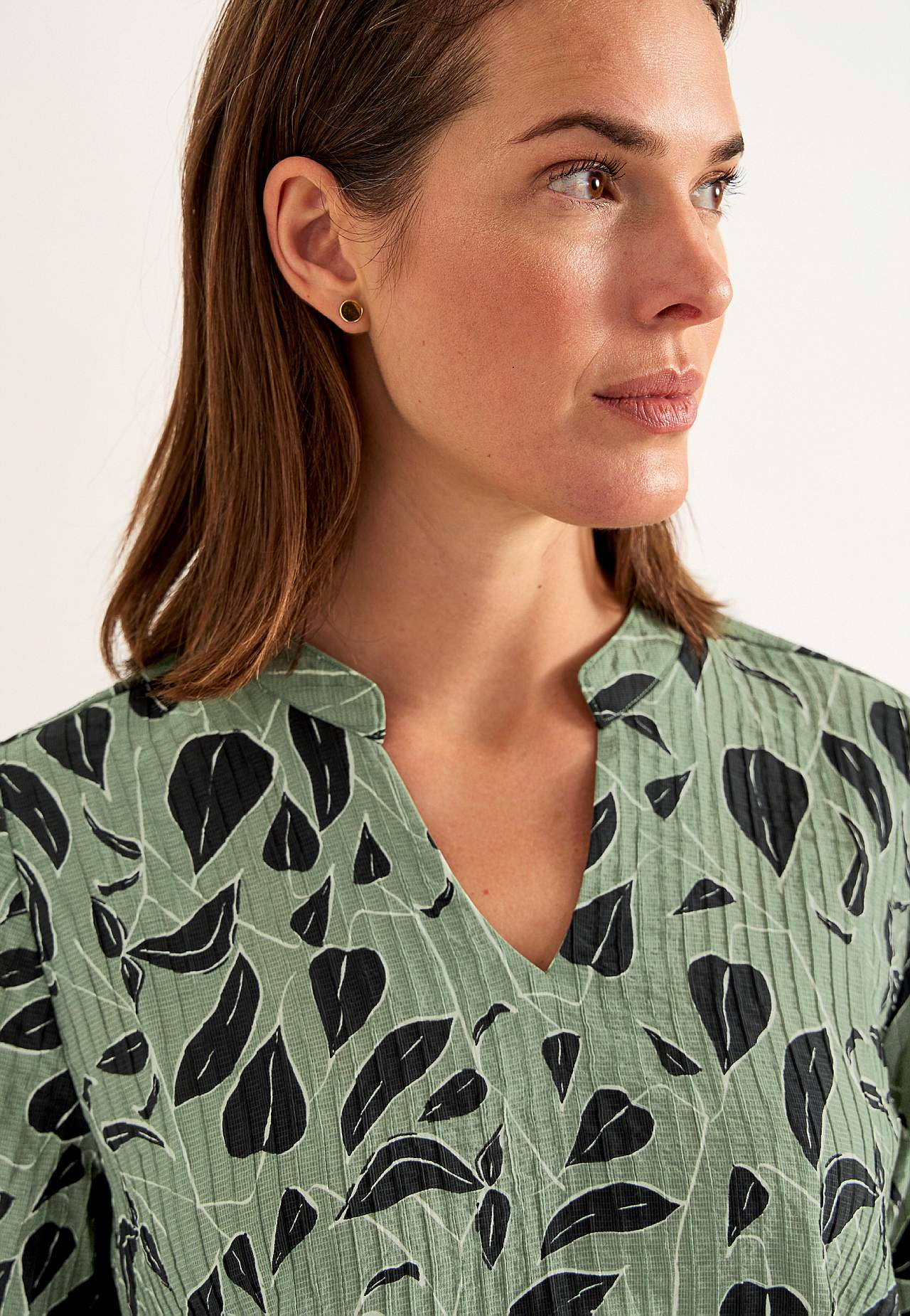 Gewebte Bluse mit Struktur