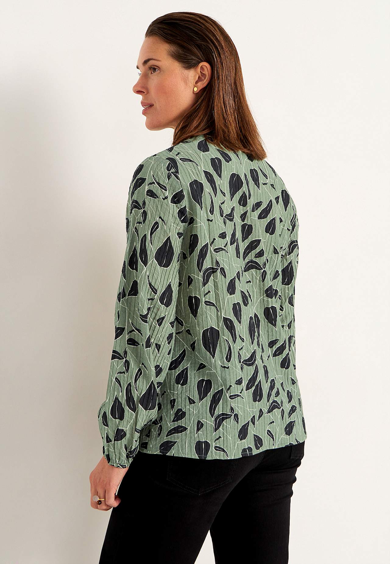 Gewebte Bluse mit Struktur