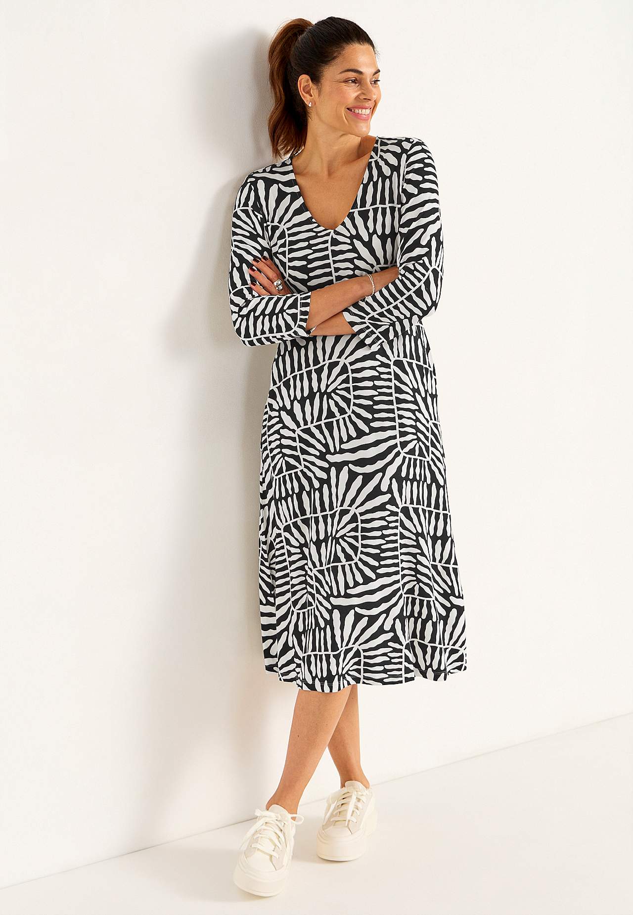 Jerseykleid mit Taschen