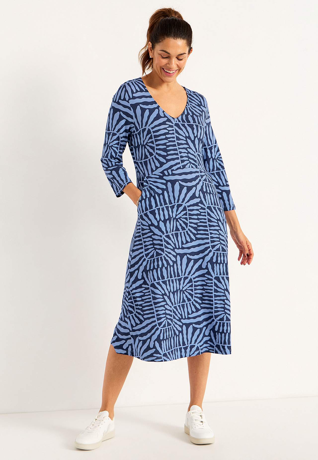 Jerseykleid mit Taschen