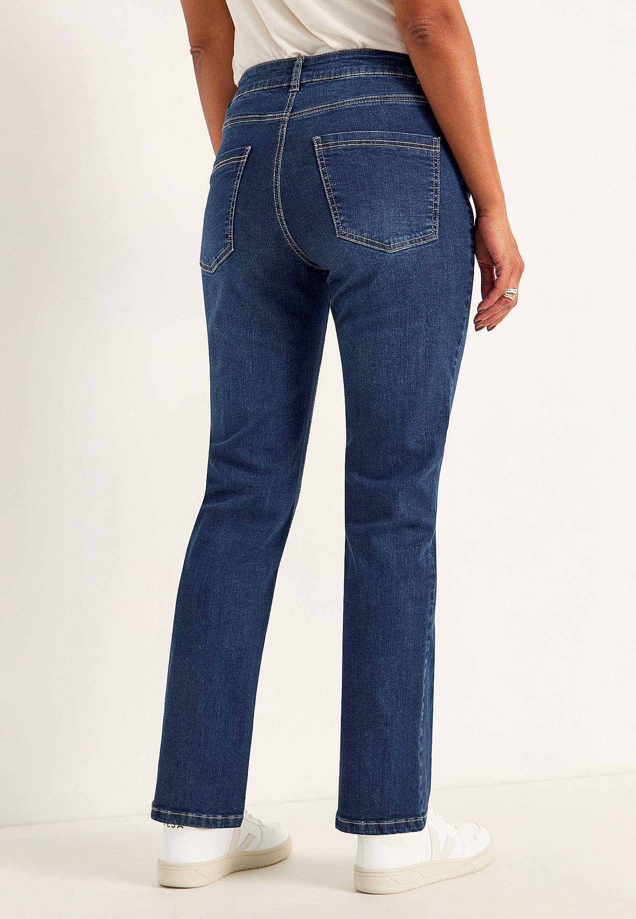 Bequeme Stretch-Jeans mit gerades Bein