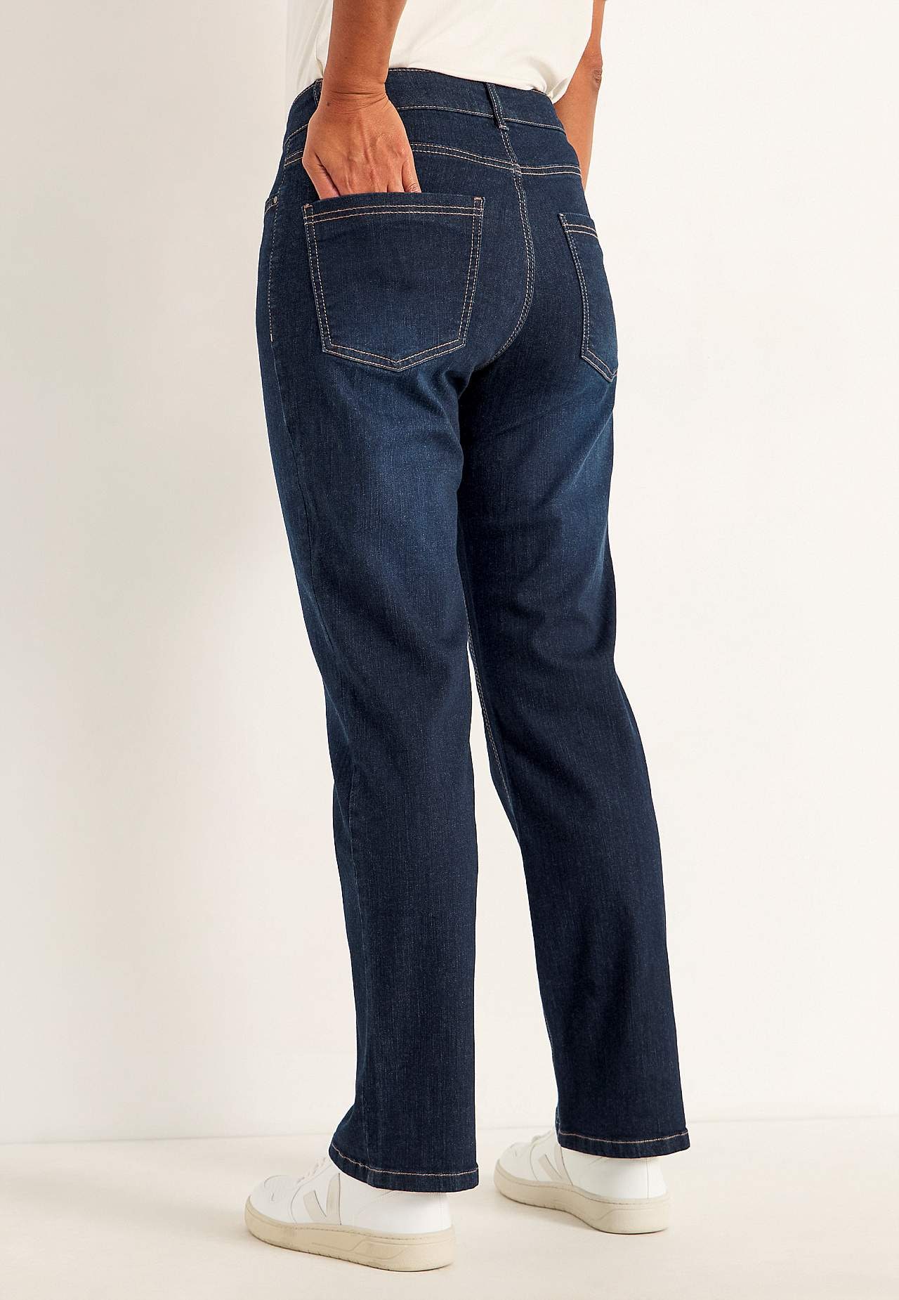 Bequeme Stretch-Jeans mit gerades Bein