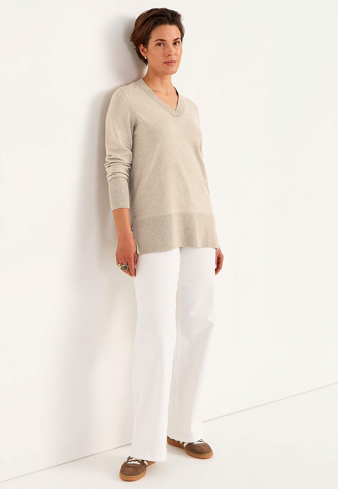 Fein gestrickt Tunika