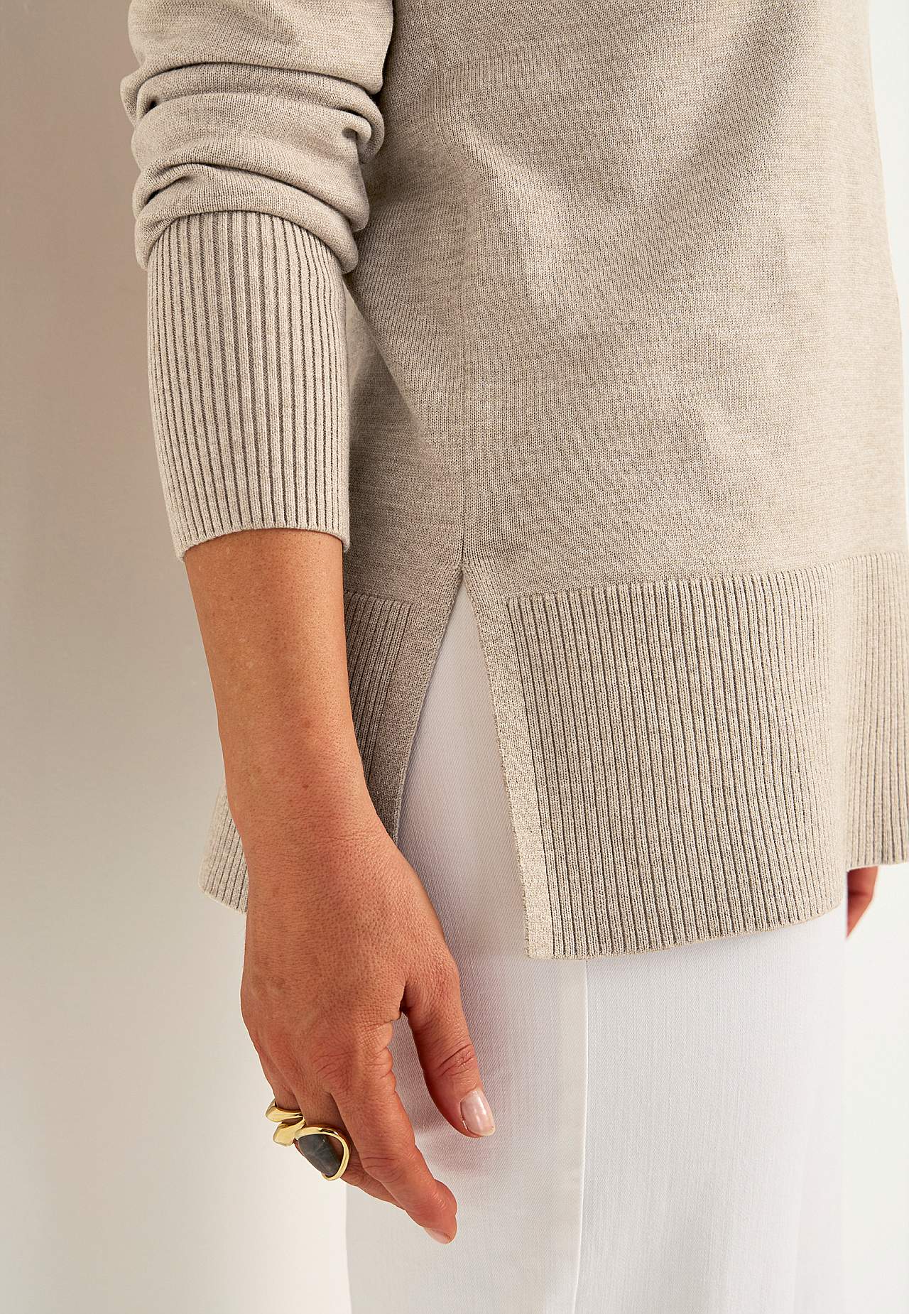 Fein gestrickt Tunika