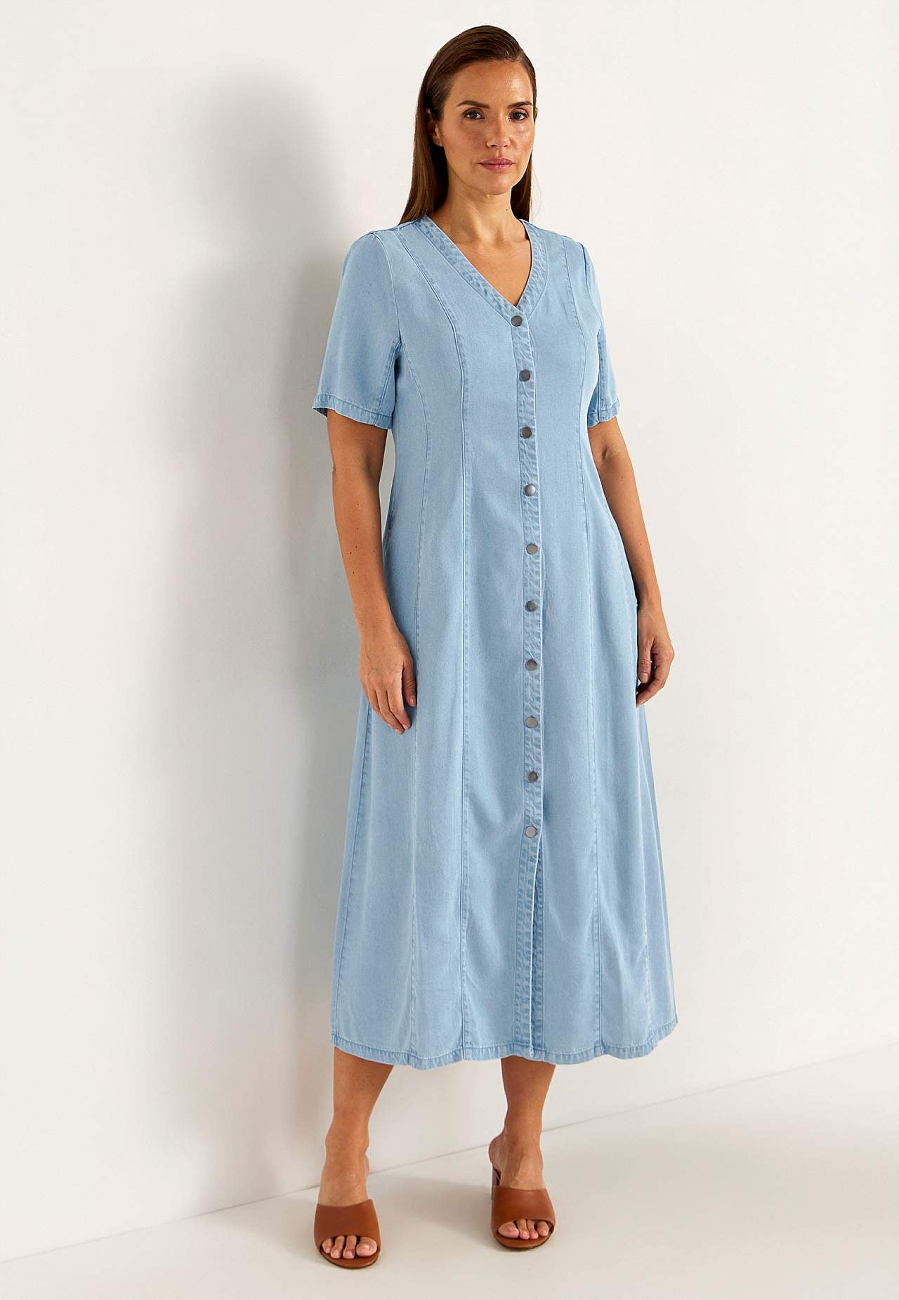 Ultra-weiches Premium Denimkleid