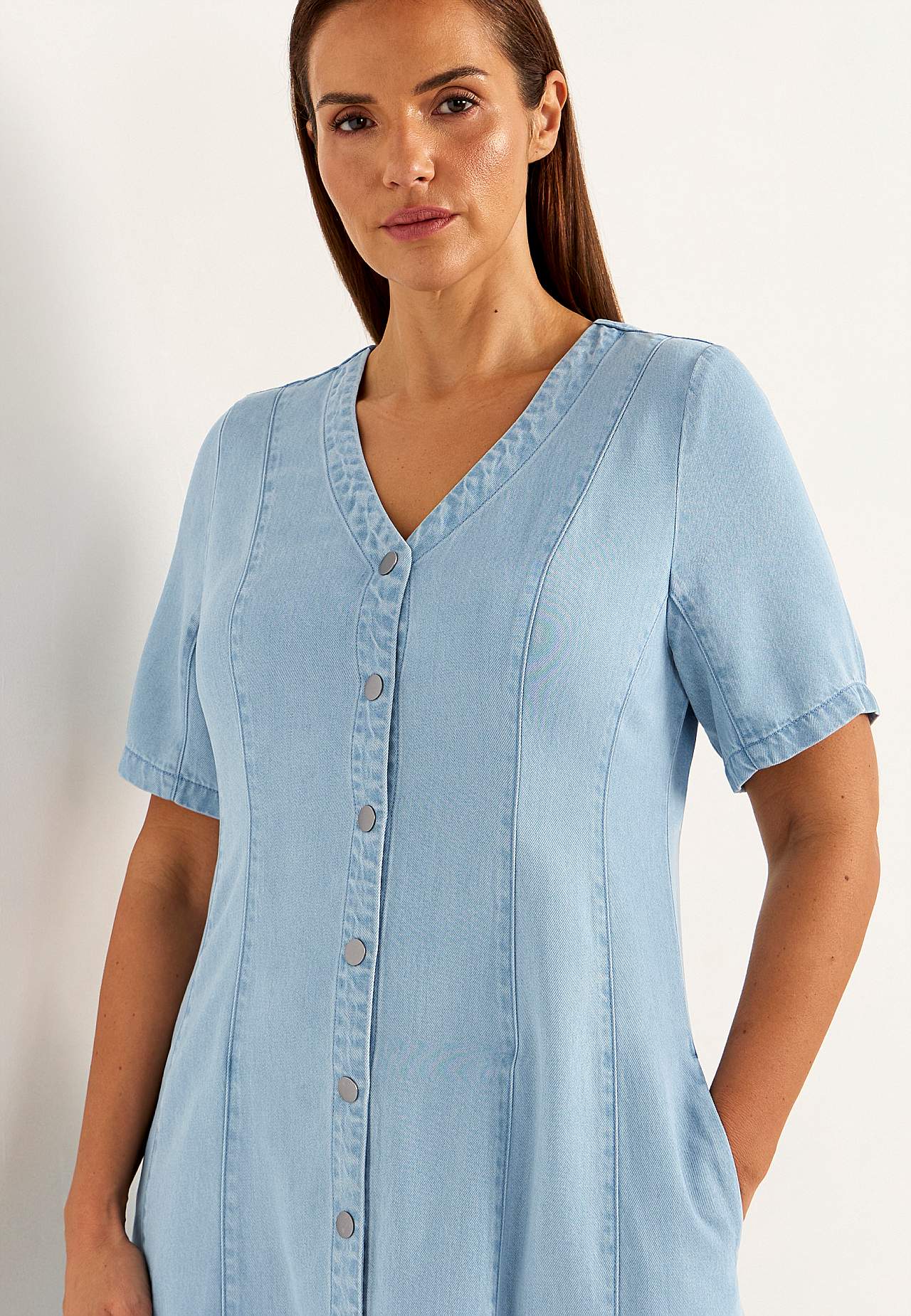 Ultra-weiches Premium Denimkleid