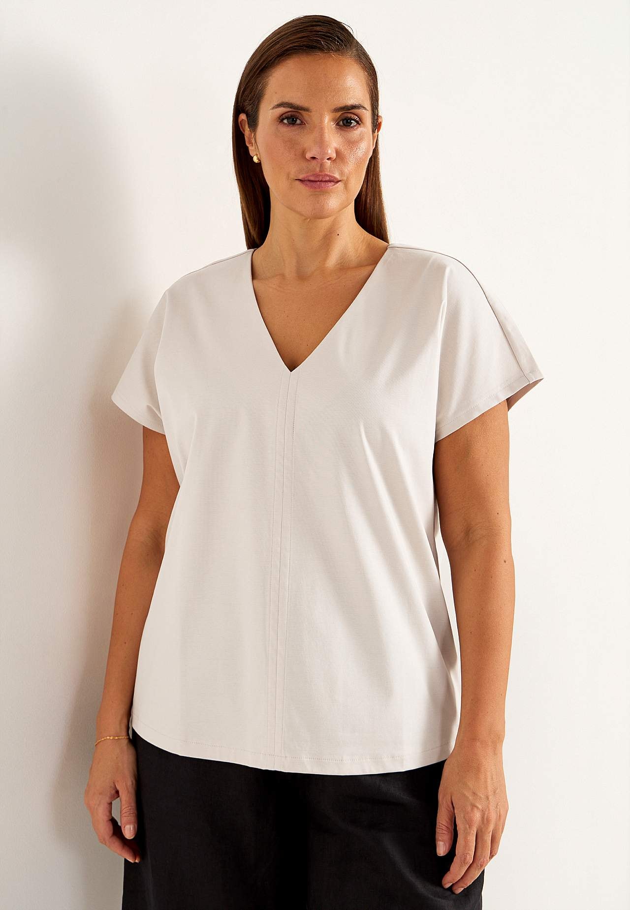 Elastisches Premium Jersey-Top