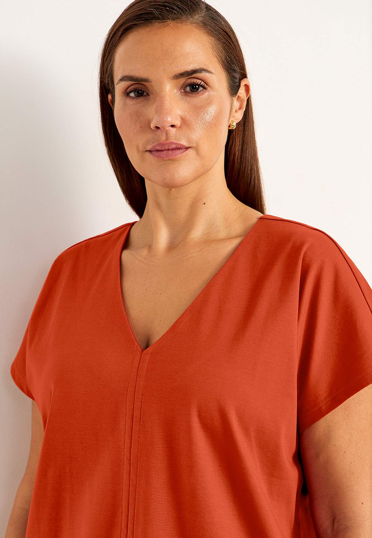 Elastisches Premium Jersey-Top