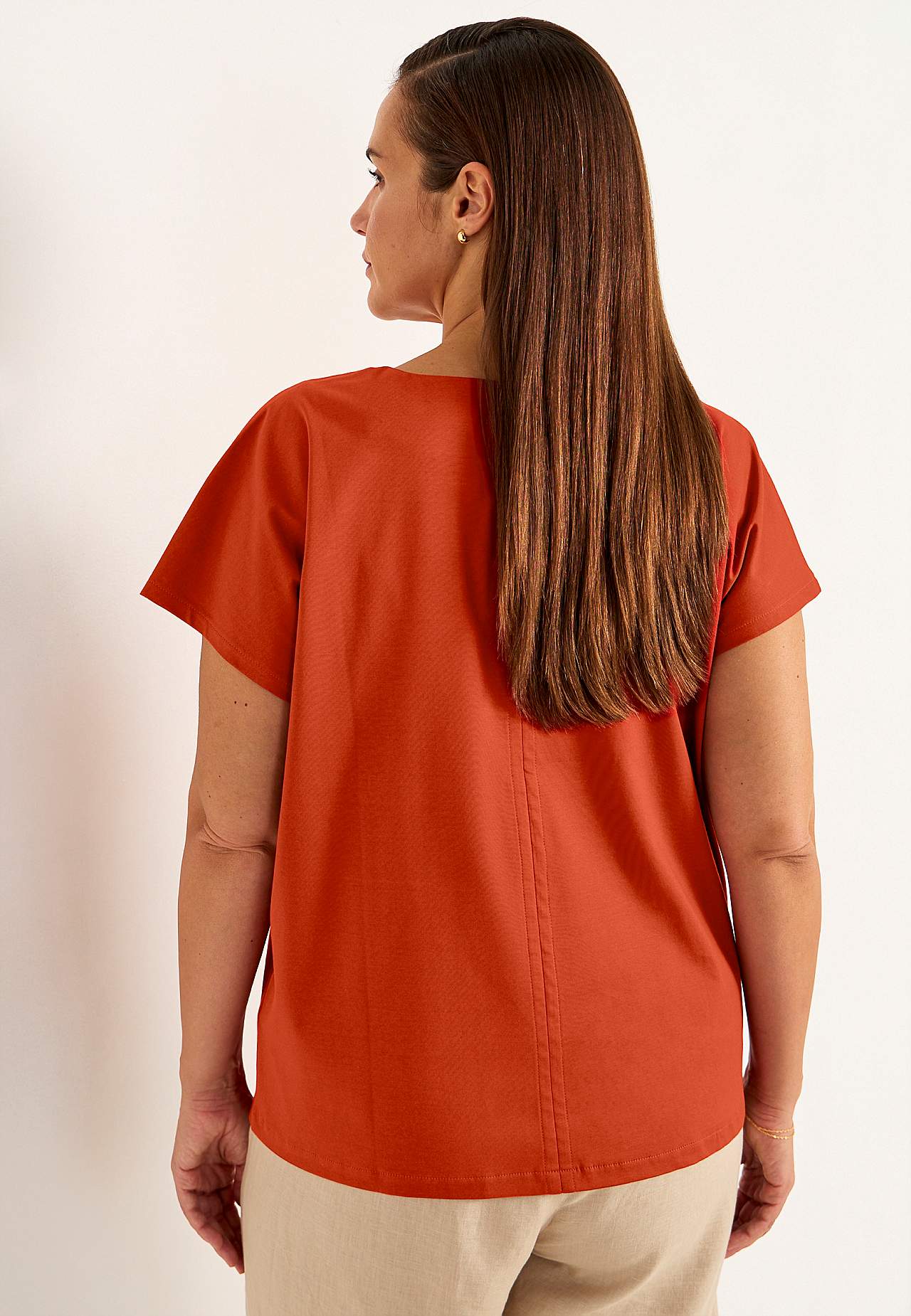 Elastisches Premium Jersey-Top