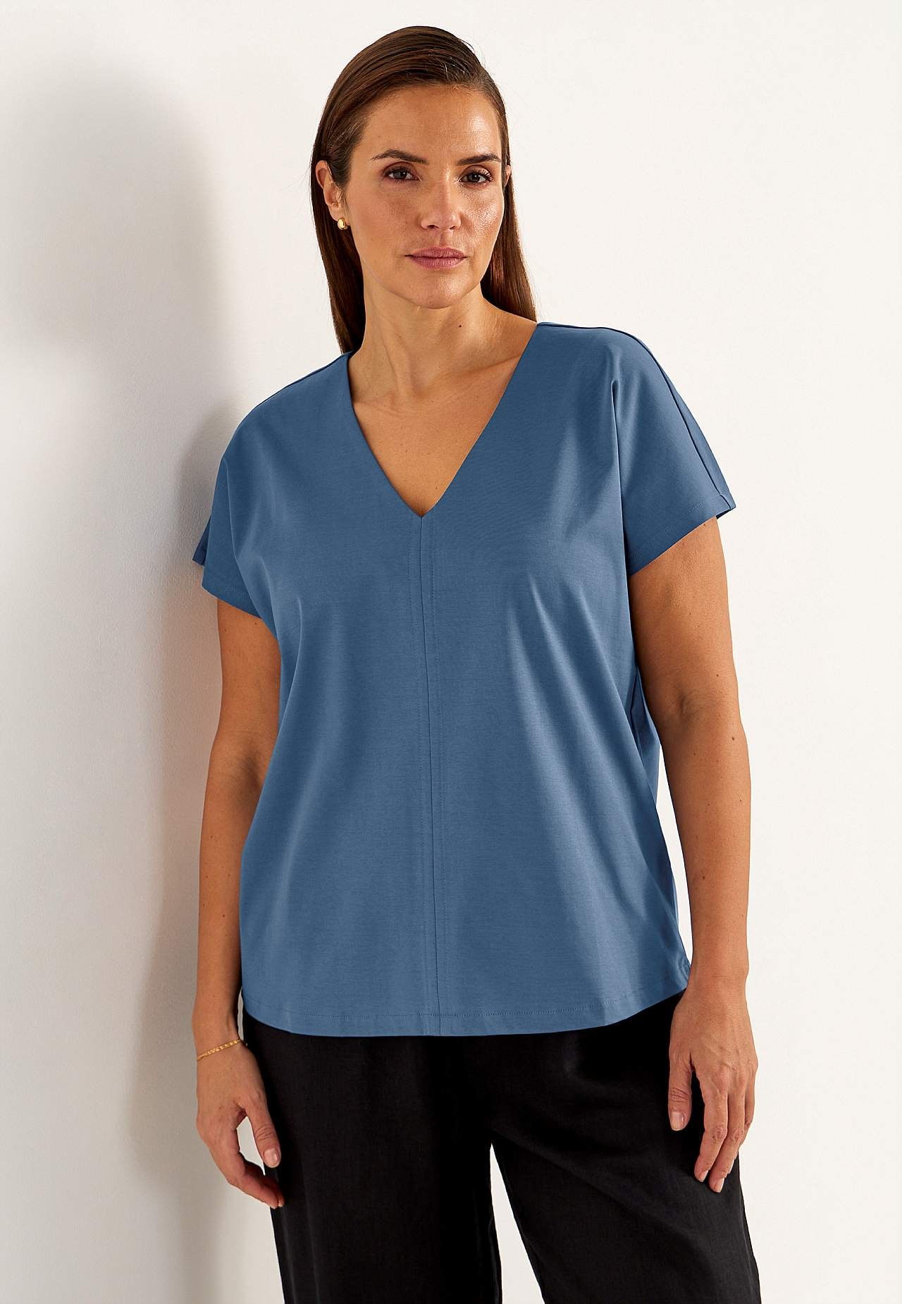 Elastisches Premium Jersey-Top