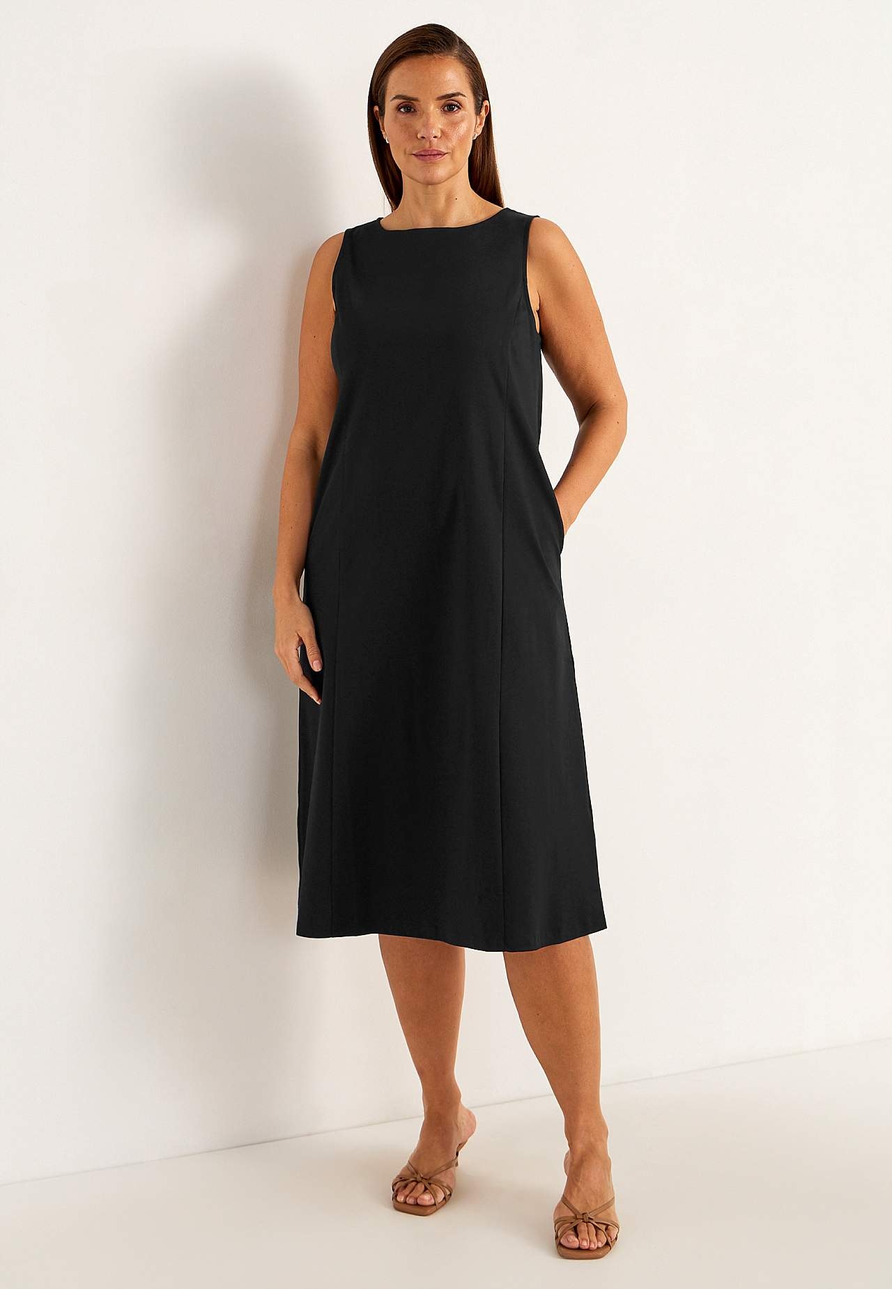 Ärmelloses Premium Jerseykleid