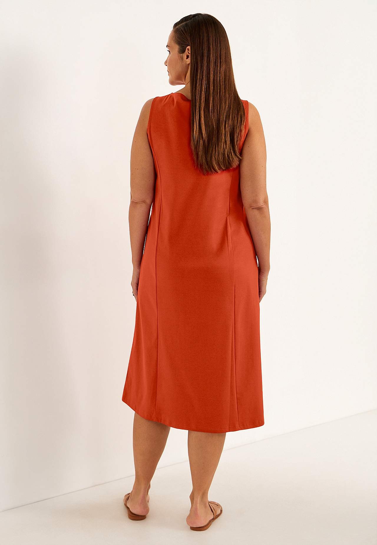 Ärmelloses Premium Jerseykleid