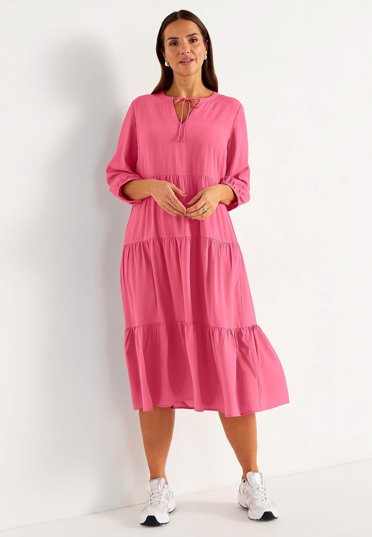 Kleid mit Volants