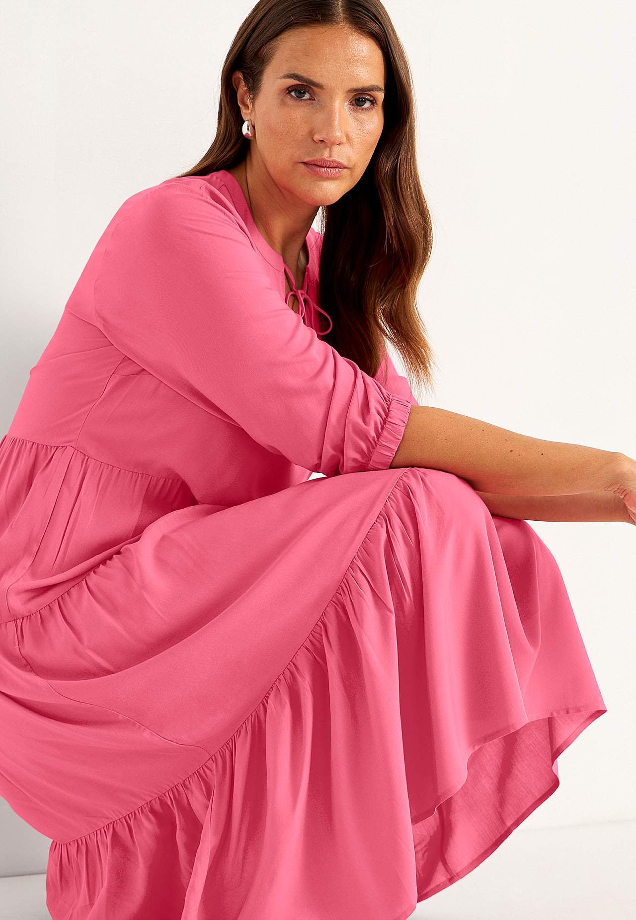 Kleid mit Volants