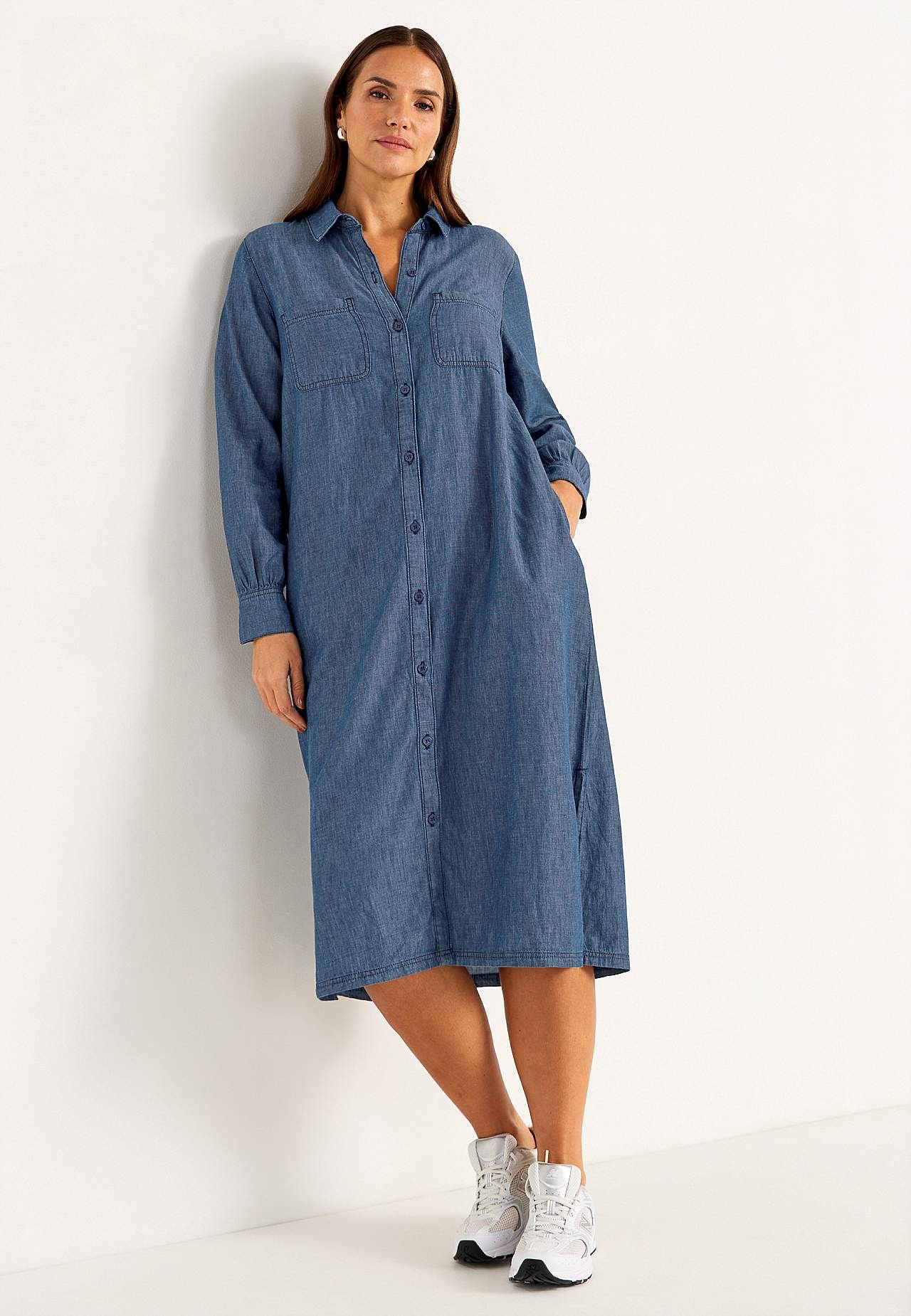 Jeanskleid mit Seitentaschen