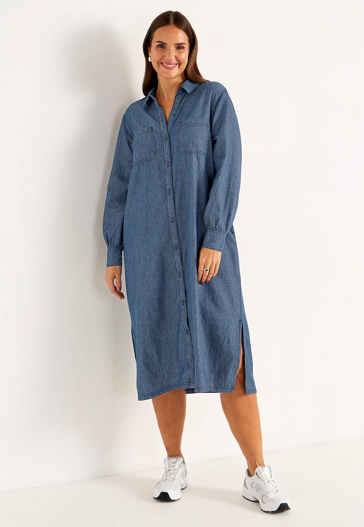 Jeanskleid mit Seitentaschen
