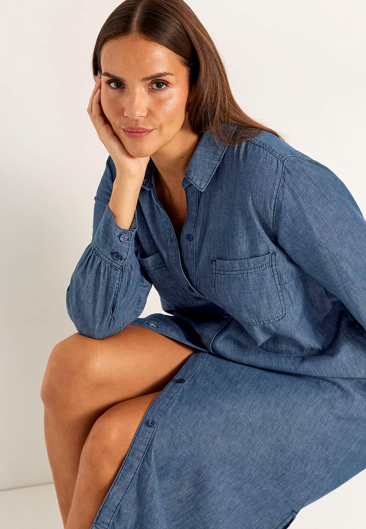 Jeanskleid mit Seitentaschen