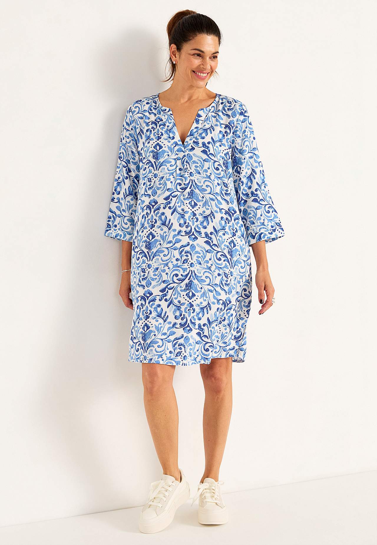 Gewebtes, gemustertes Kleid