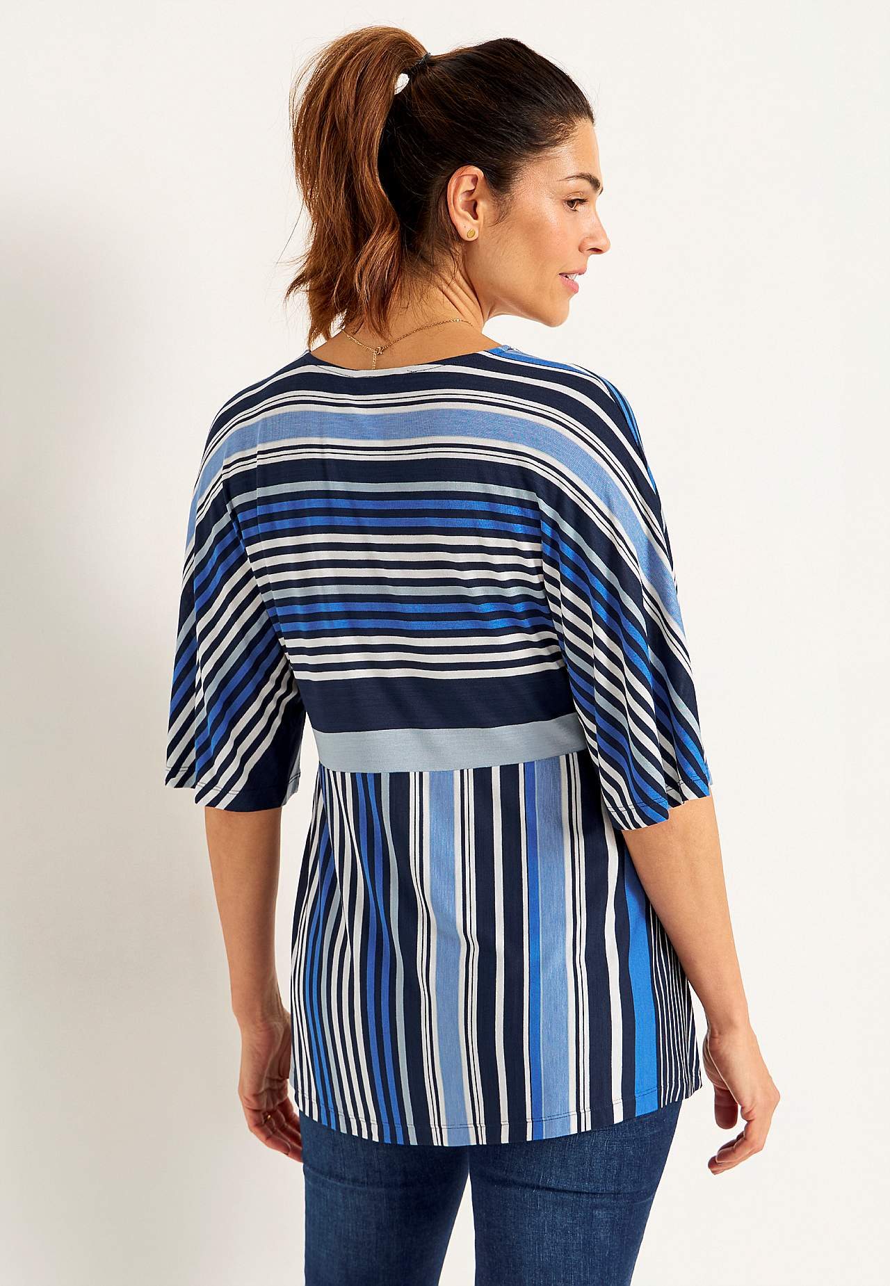 Gestreiftes Jersey-Top