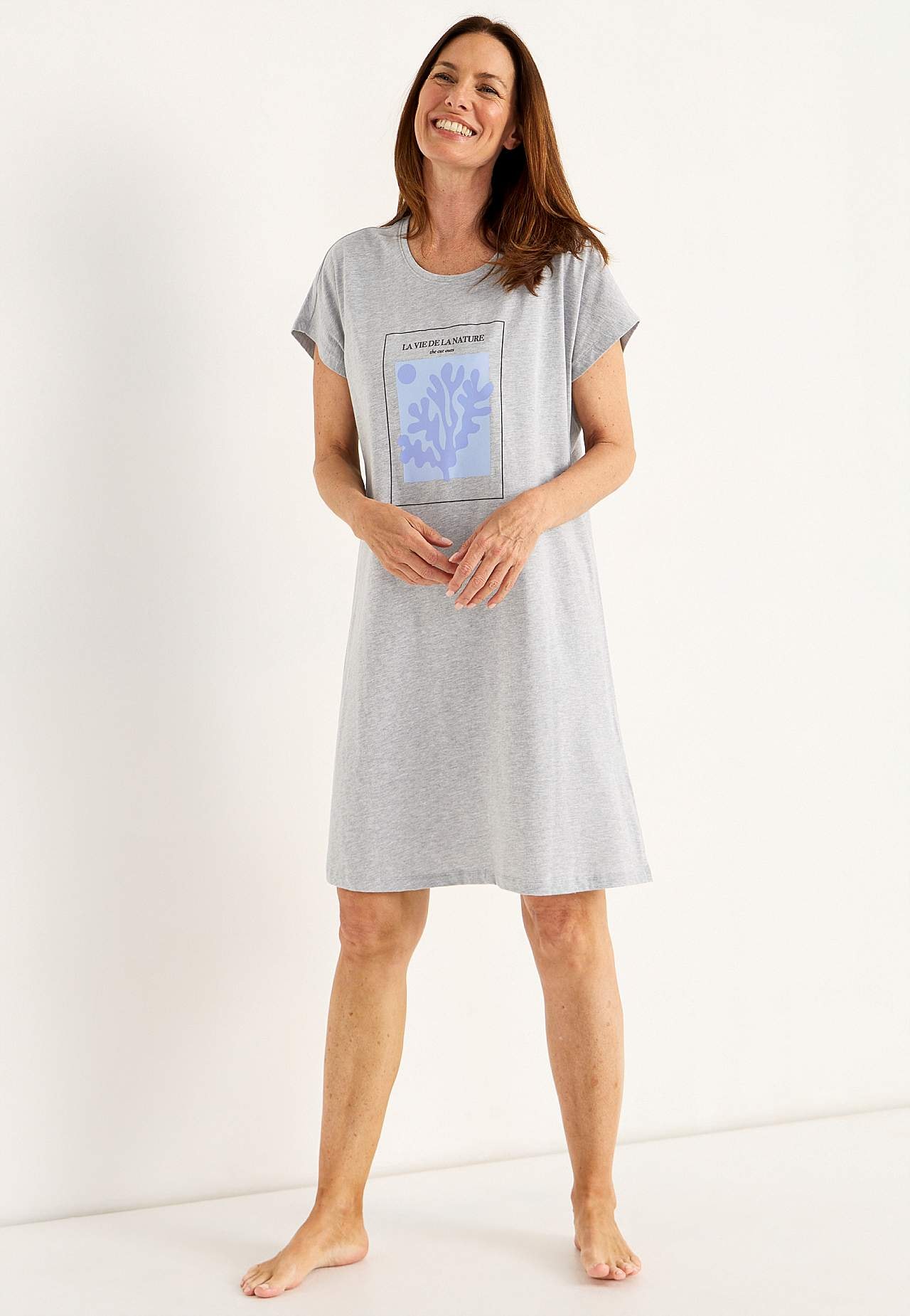 Kurzärmliges Nachtkleid