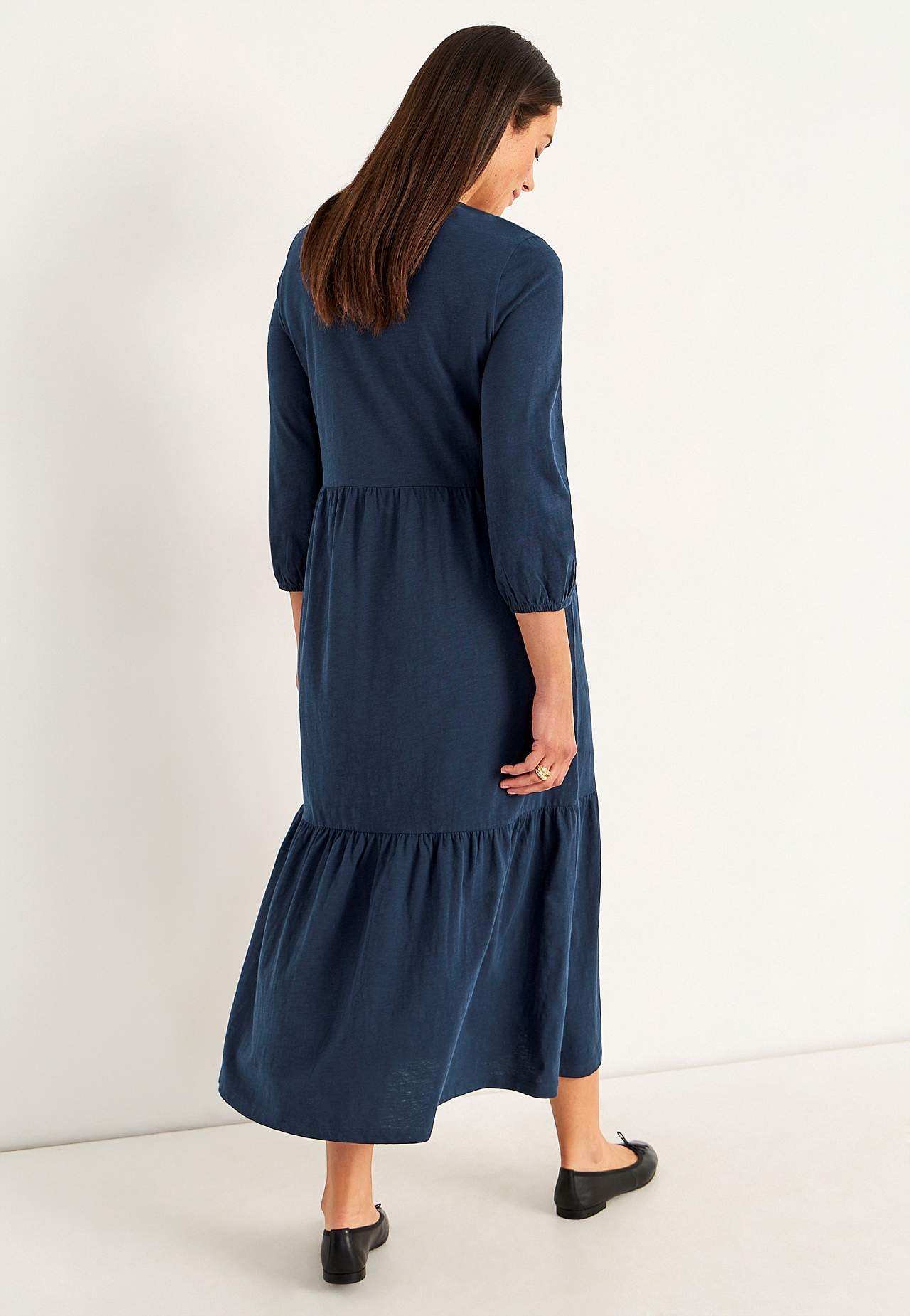 Jerseykleid mit Rüschenrock