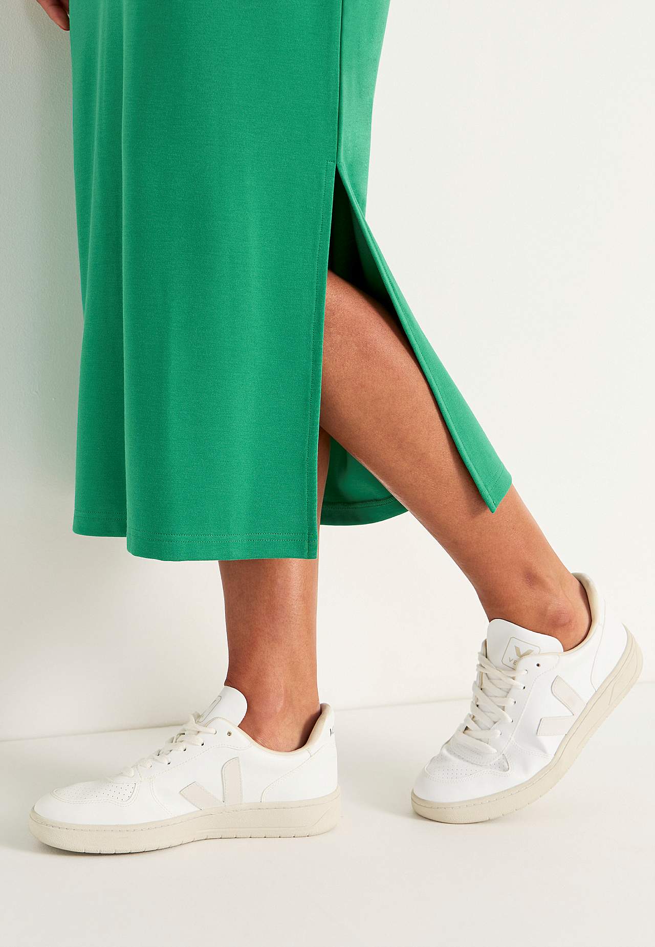 Jerseykleid aus grober Qualität