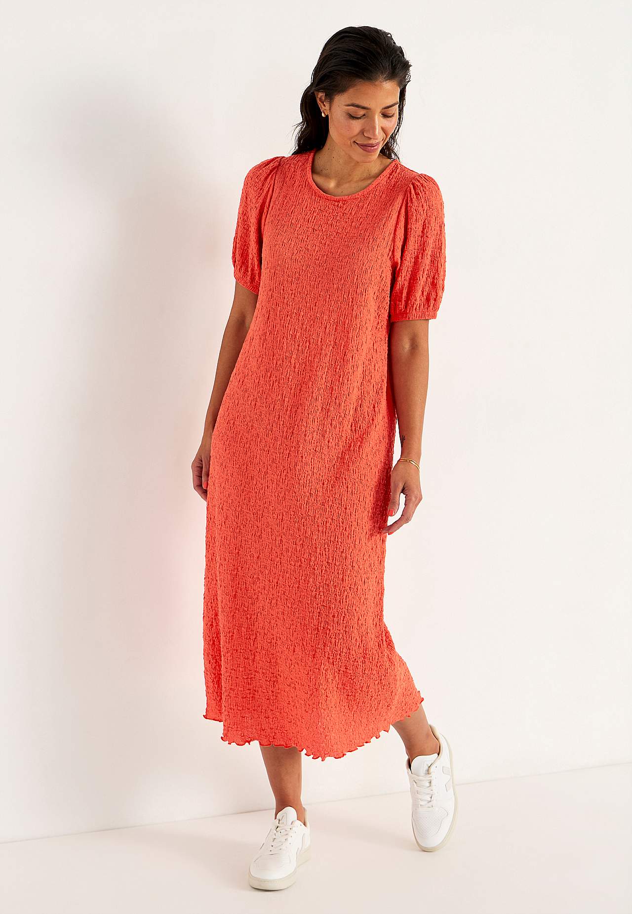 Jerseykleid mit Struktur