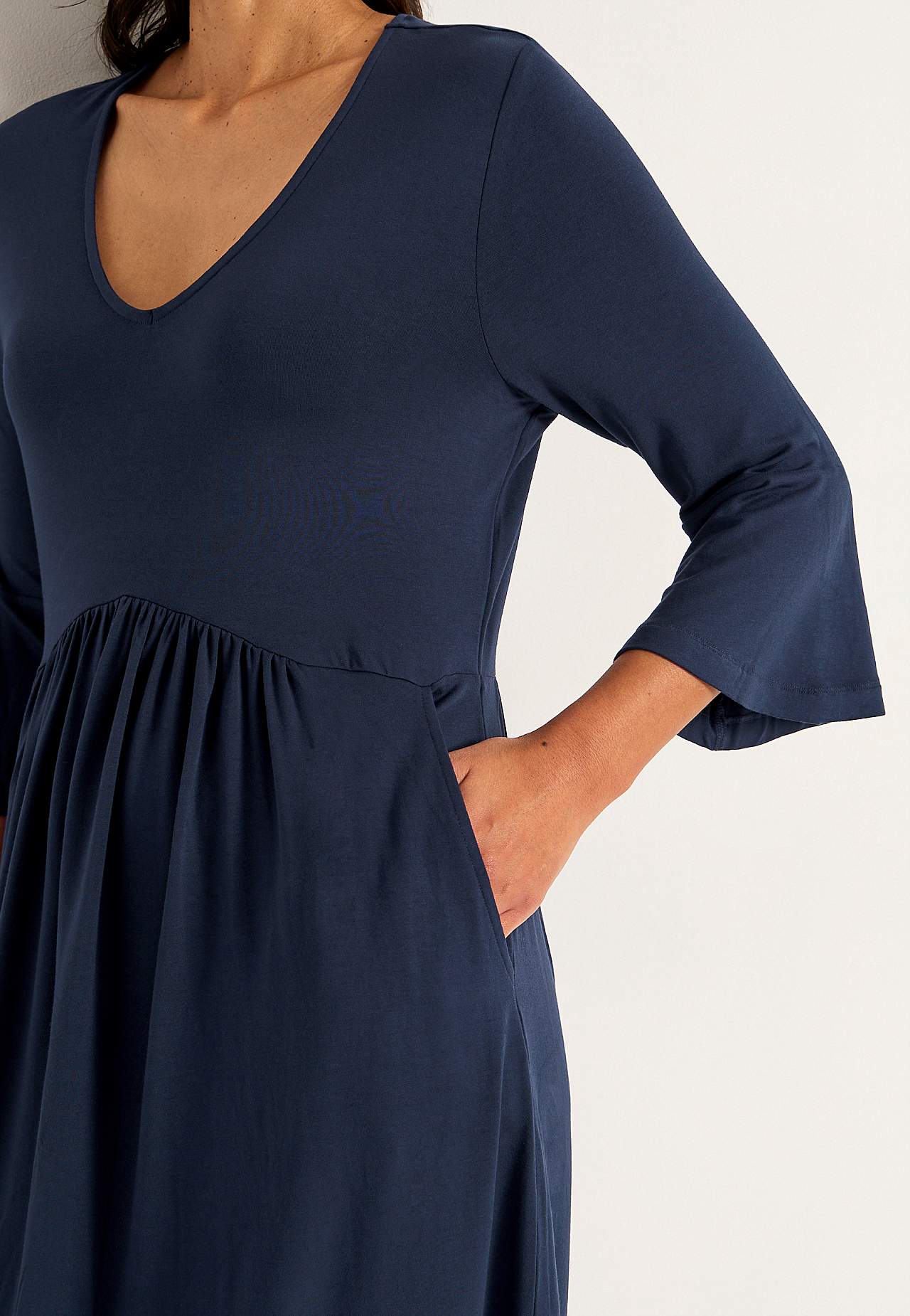 Jerseykleid mit Taschen