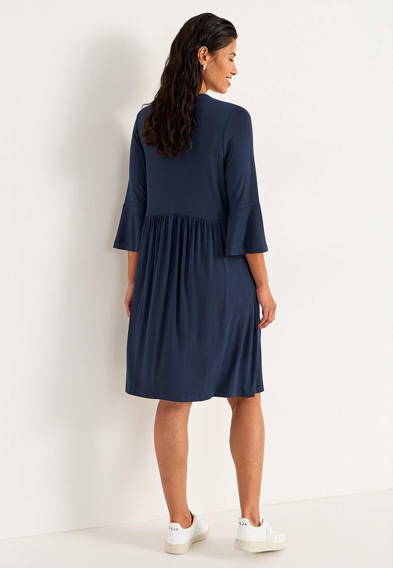 Jerseykleid mit Taschen
