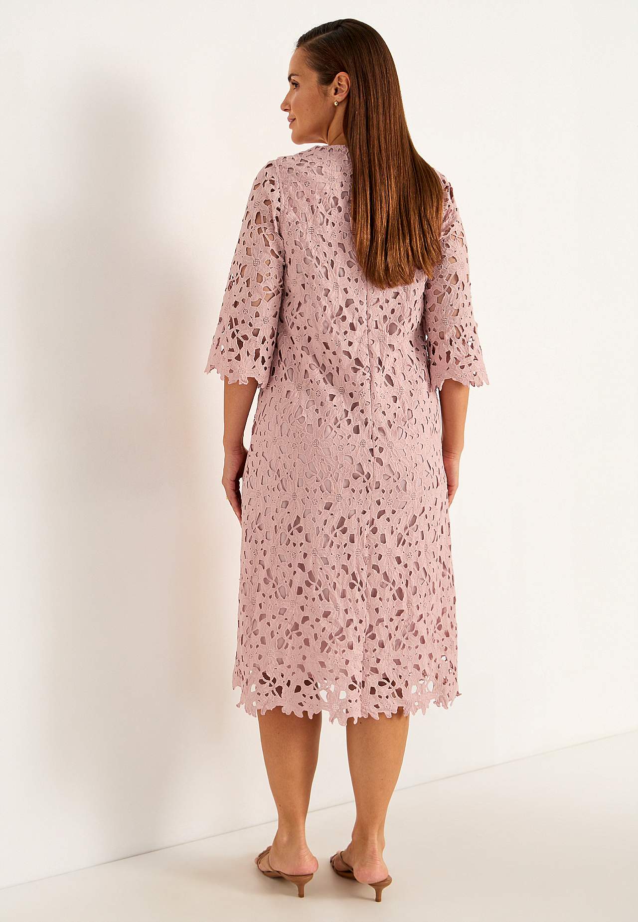 Gewebtes Spitzenkleid