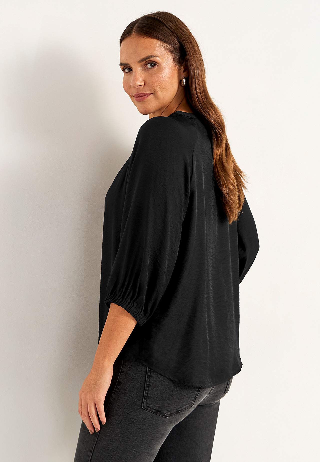 Gewebte Bluse mit Struktur