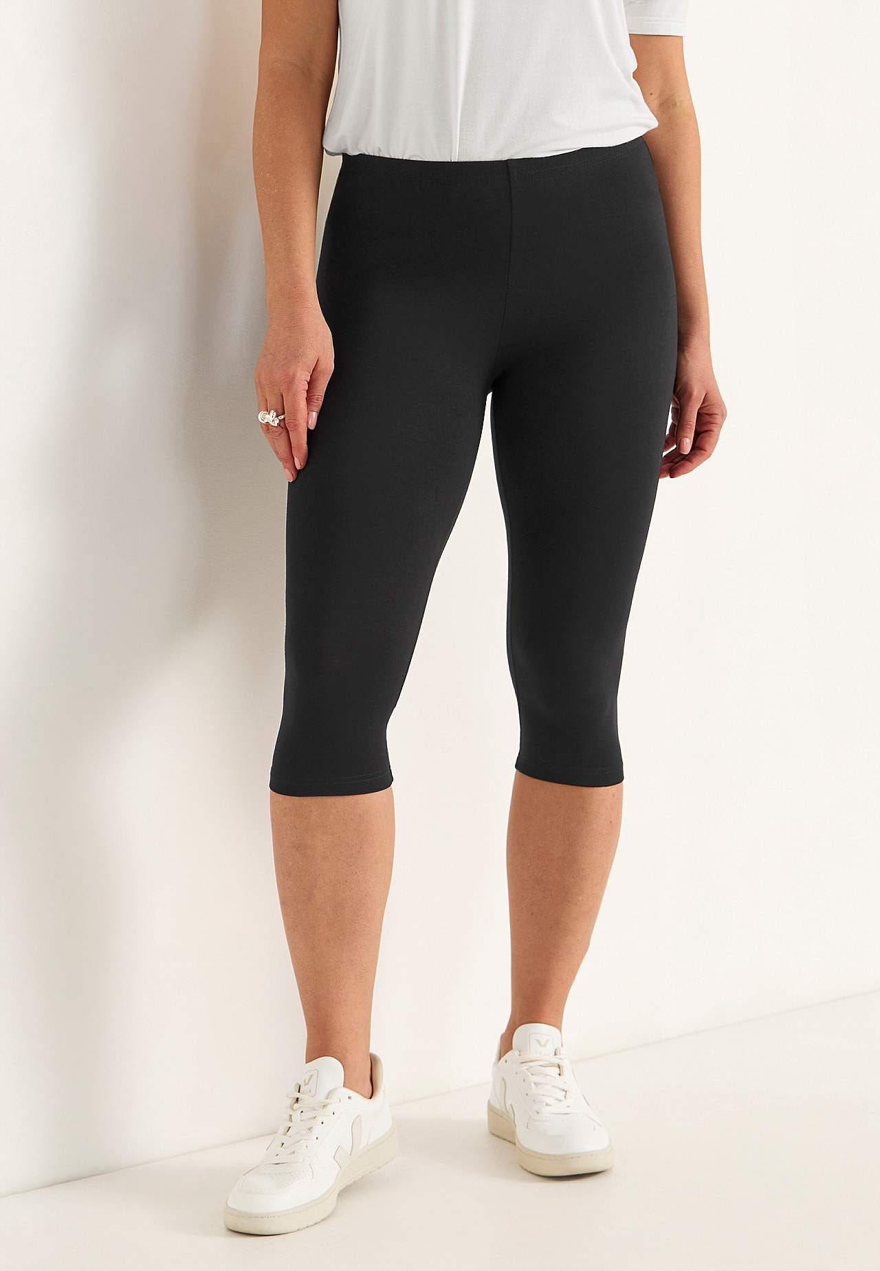 Capri-Leggings aus Jersey