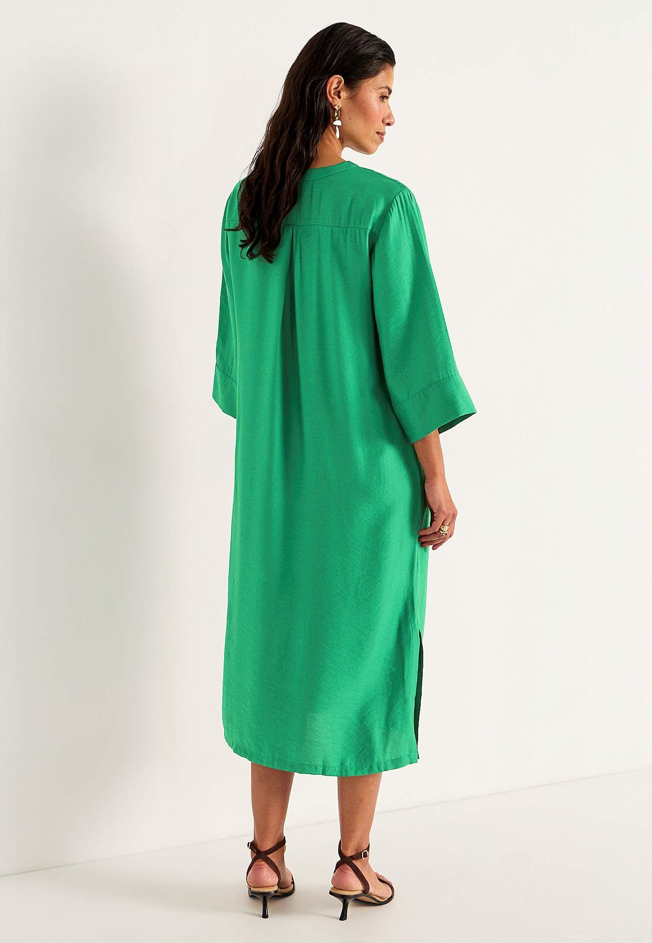 Gewebtes Kaftankleid