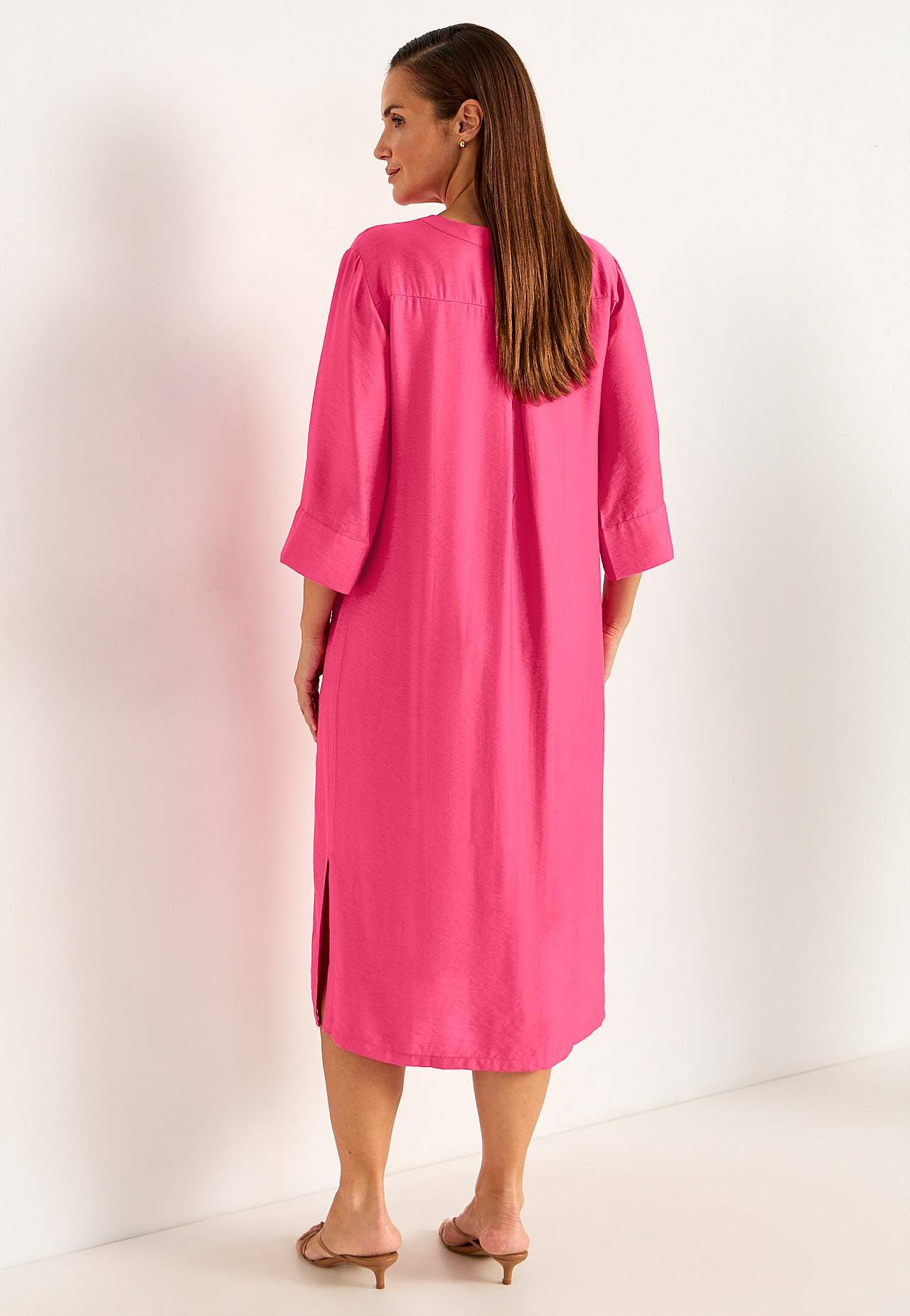 Gewebtes Kaftankleid