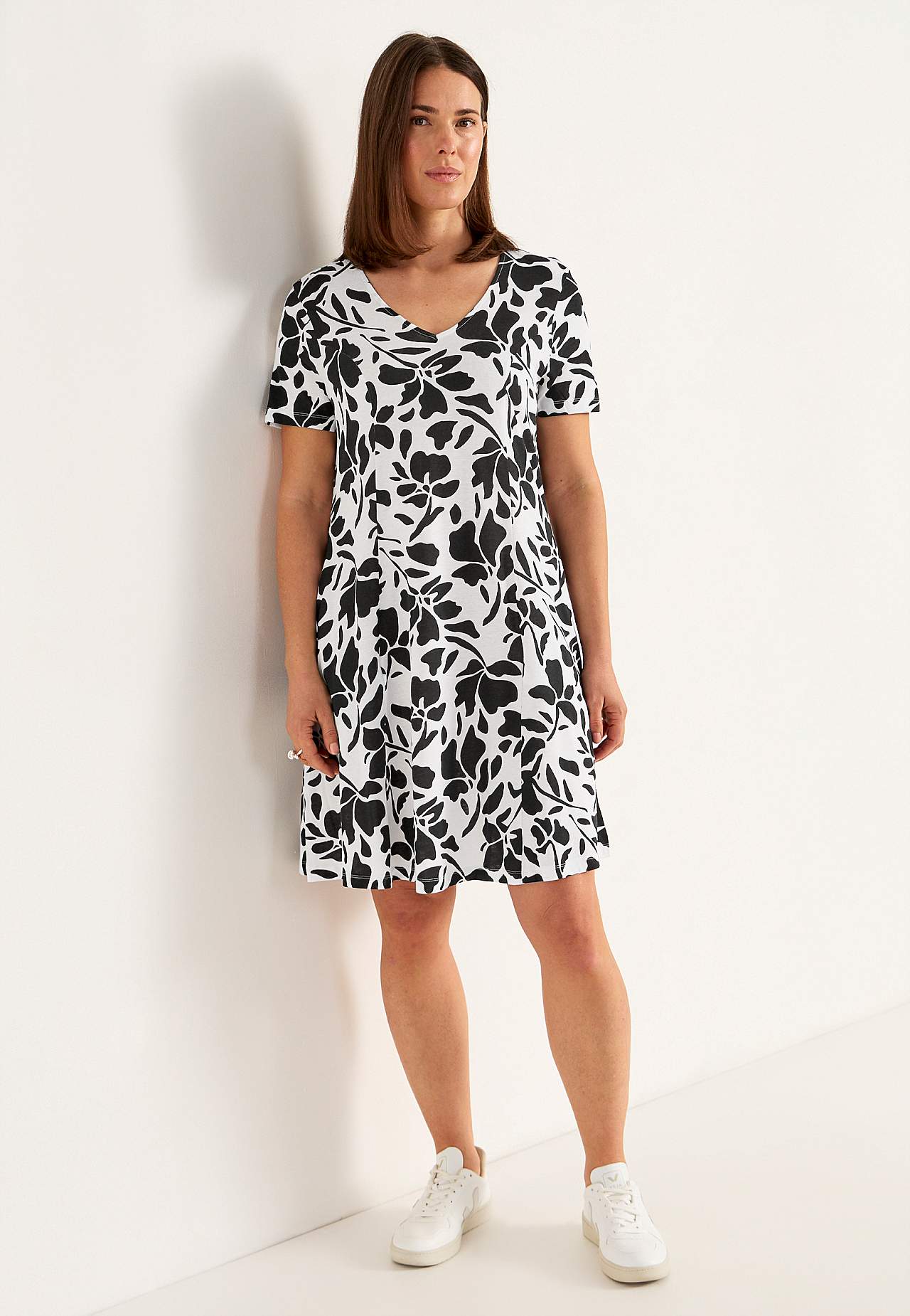 Jerseykleid mit Taschen