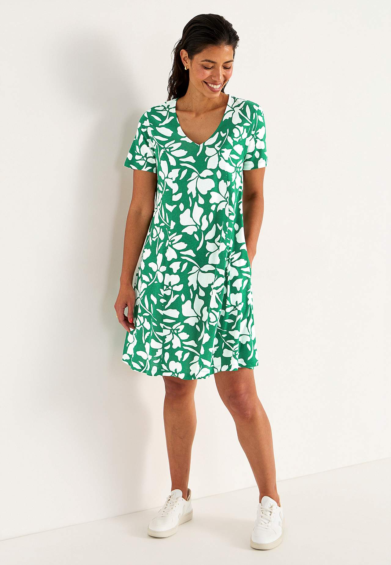 Jerseykleid mit Taschen