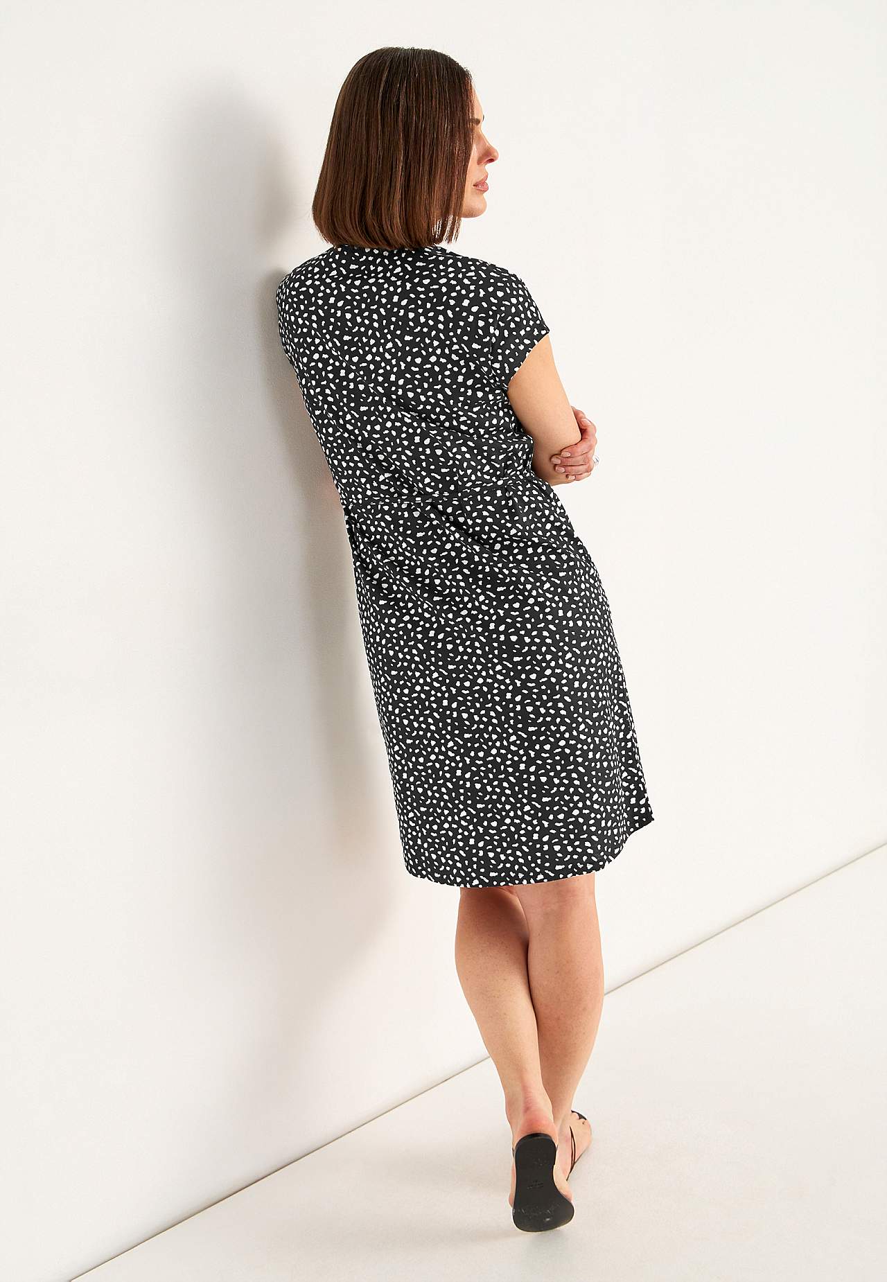 Jerseykleid mit Bindeband